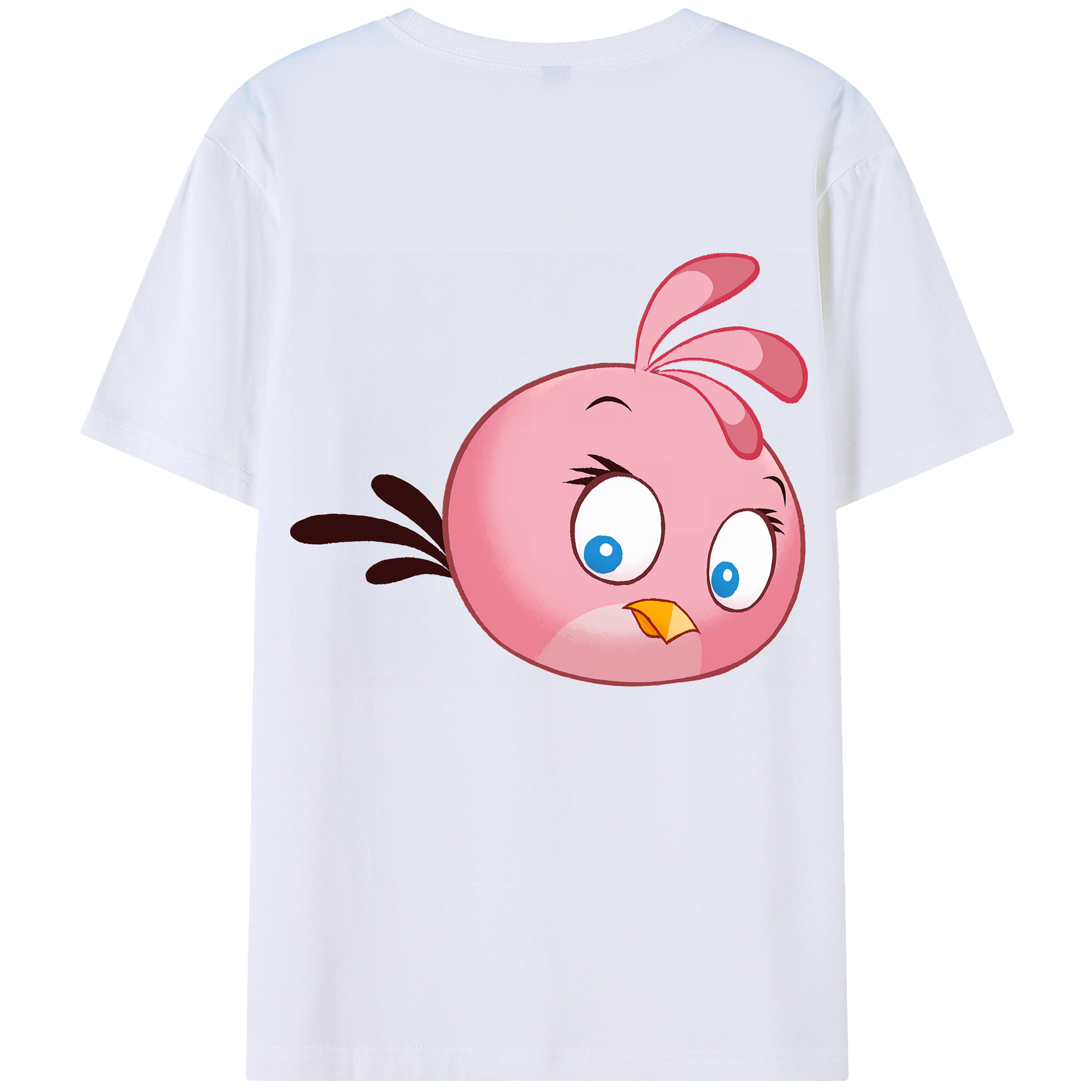 （画像用） Angry Birds アングリーバード 綿100％半袖Tシャツ（背面プリント）