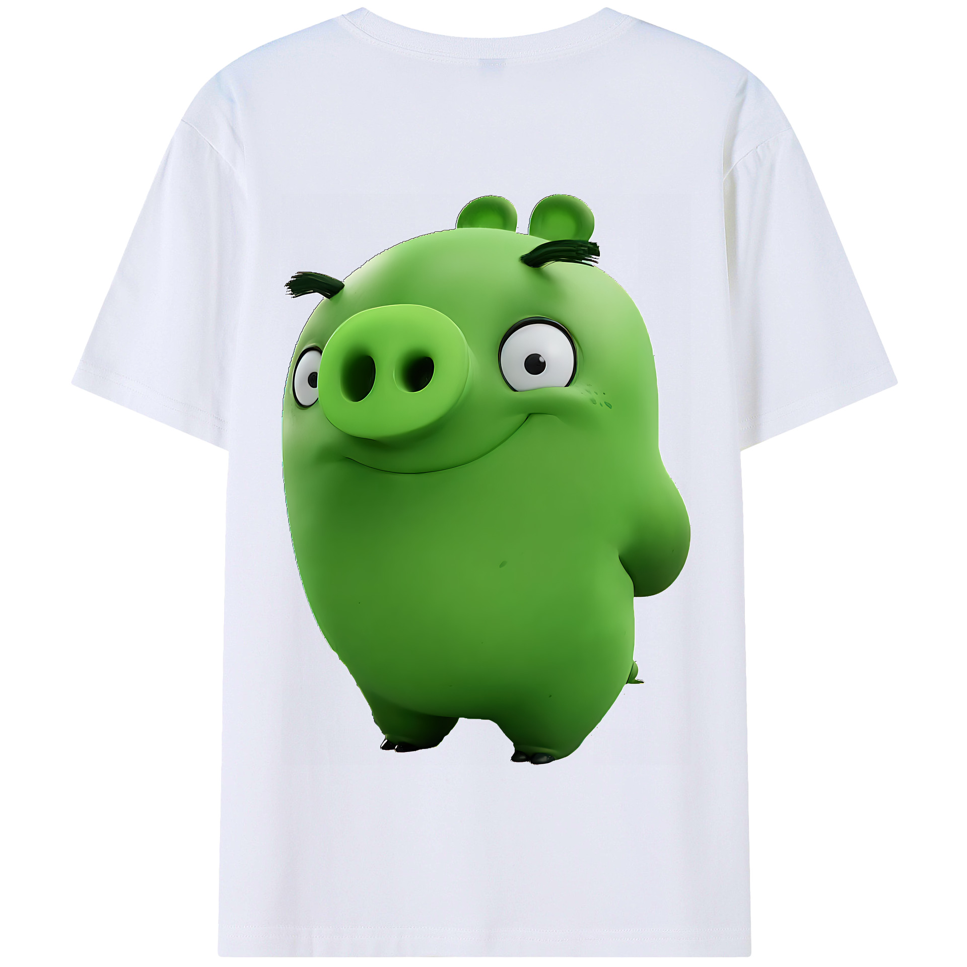 （画像用） Angry Birds アングリーバード 綿100％半袖Tシャツ（背面プリント）