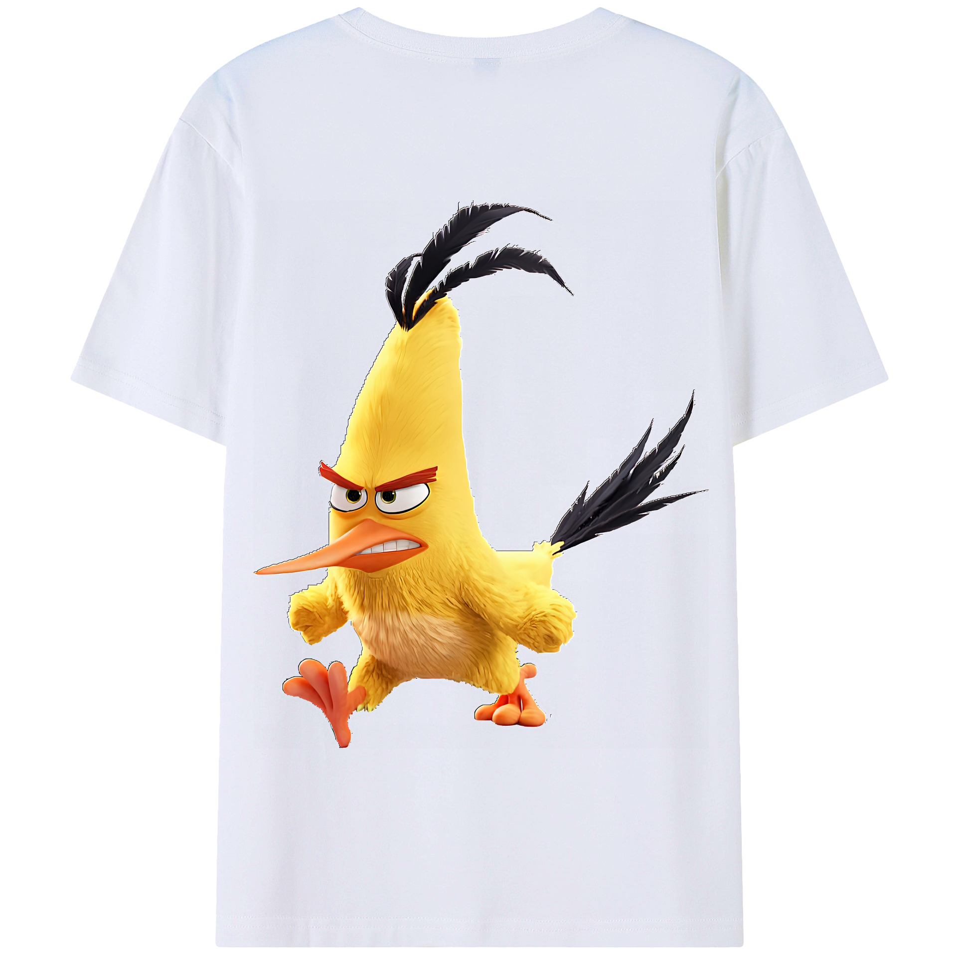 （画像用） Angry Birds アングリーバード 綿100％半袖Tシャツ（背面プリント）