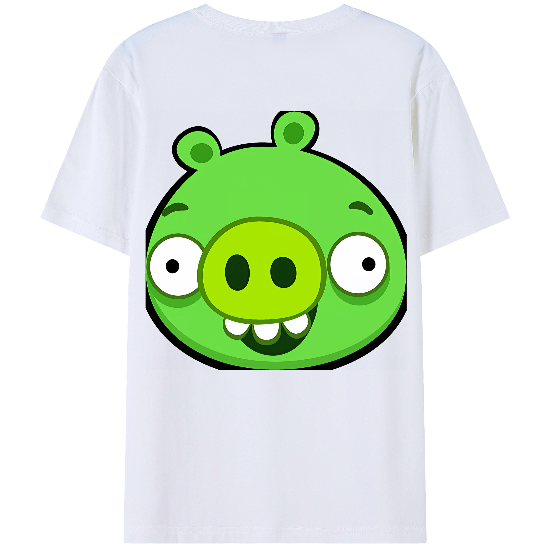（画像用） Angry Birds アングリーバード 綿100％半袖Tシャツ（背面プリント）
