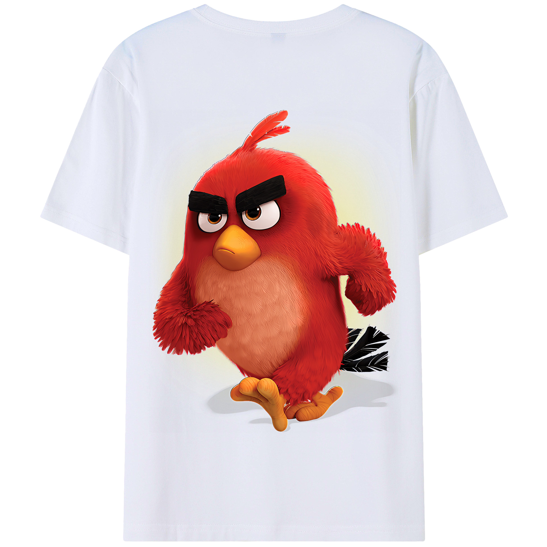 （画像用） Angry Birds アングリーバード 綿100％半袖Tシャツ（背面プリント）