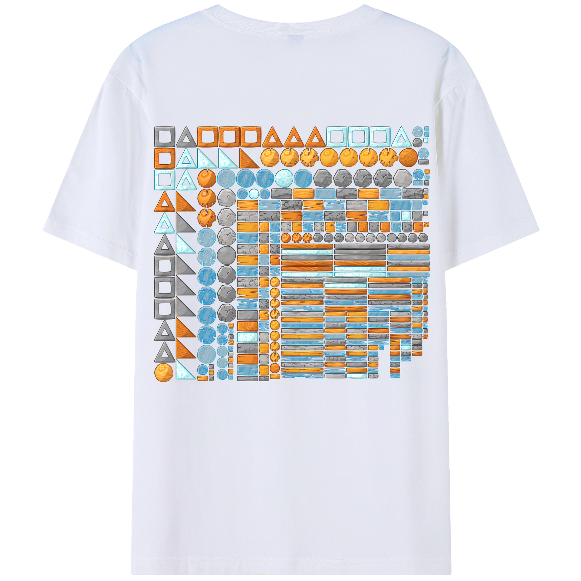 （画像用） Angry Birds アングリーバード 綿100％半袖Tシャツ（背面プリント）