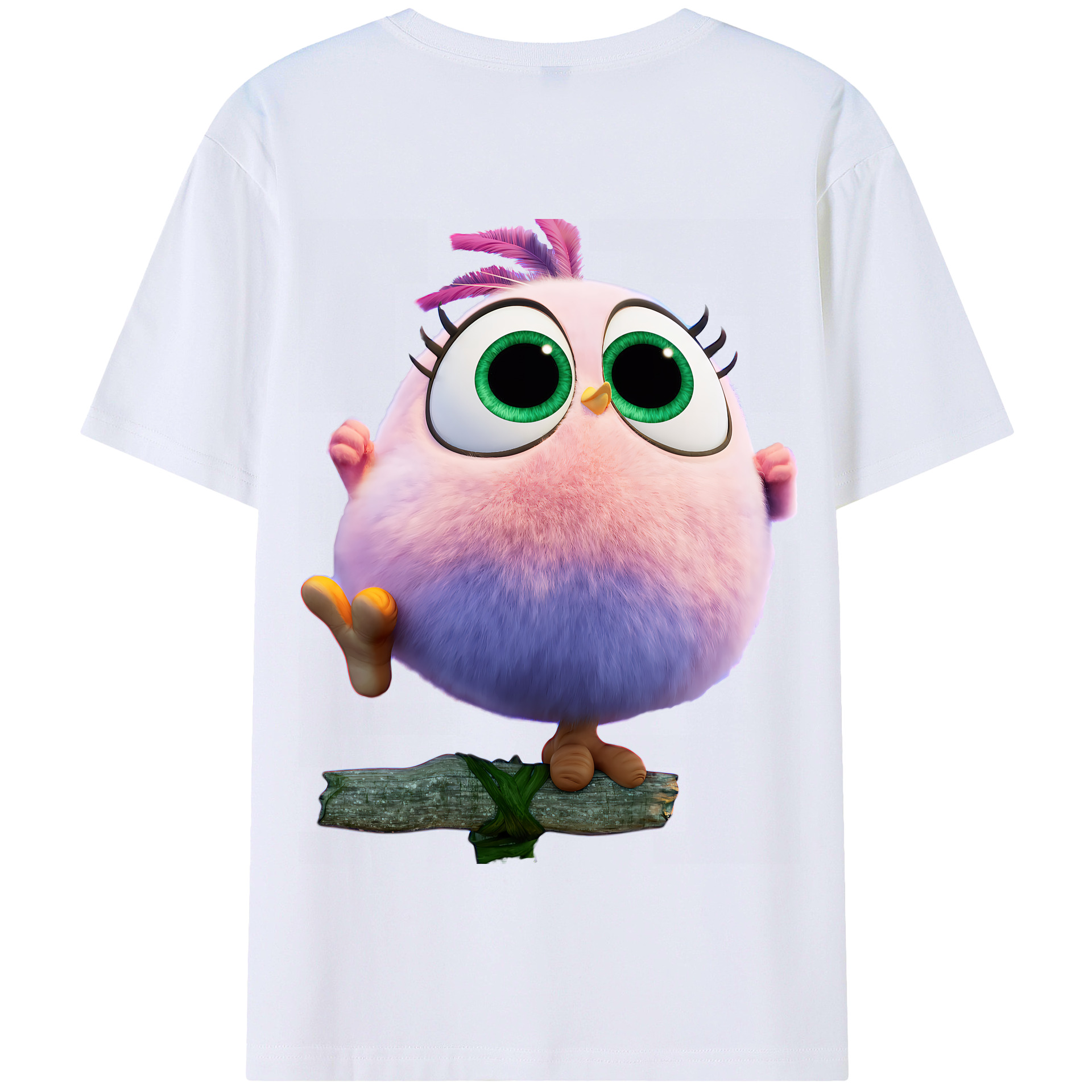（画像用） Angry Birds アングリーバード 綿100％半袖Tシャツ（背面プリント）