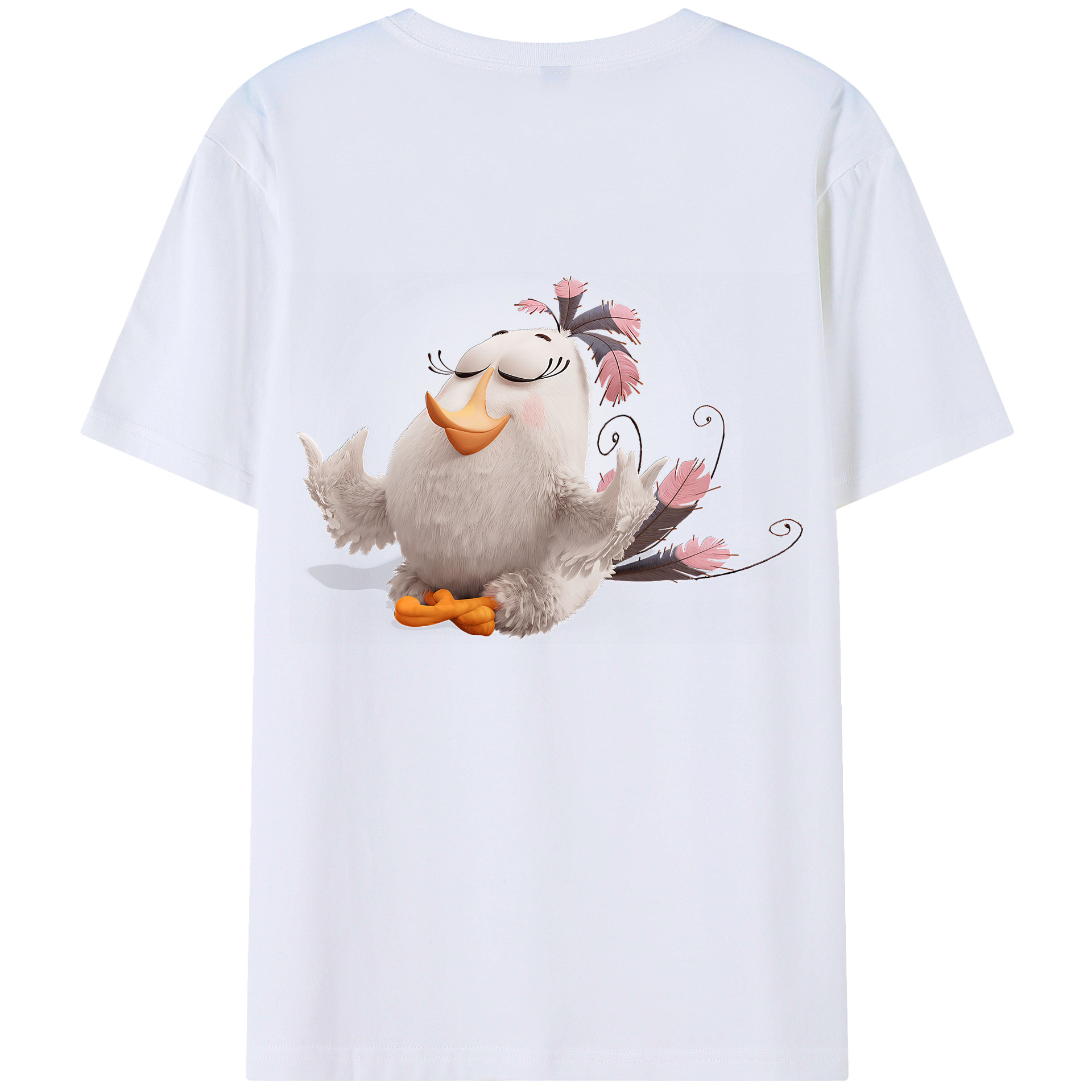 （画像用） Angry Birds アングリーバード 綿100％半袖Tシャツ（背面プリント）