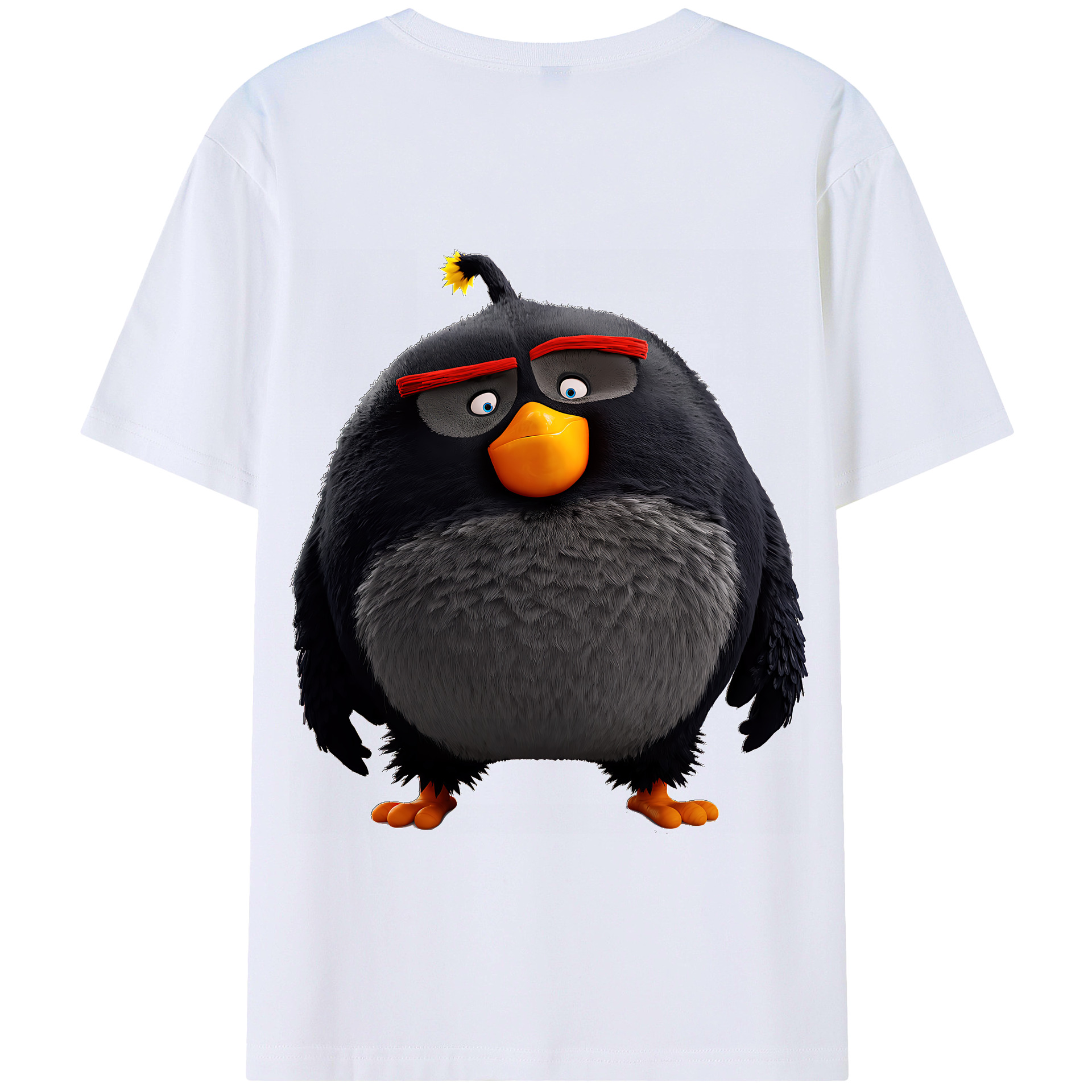 （画像用） Angry Birds アングリーバード 綿100％半袖Tシャツ（背面プリント）