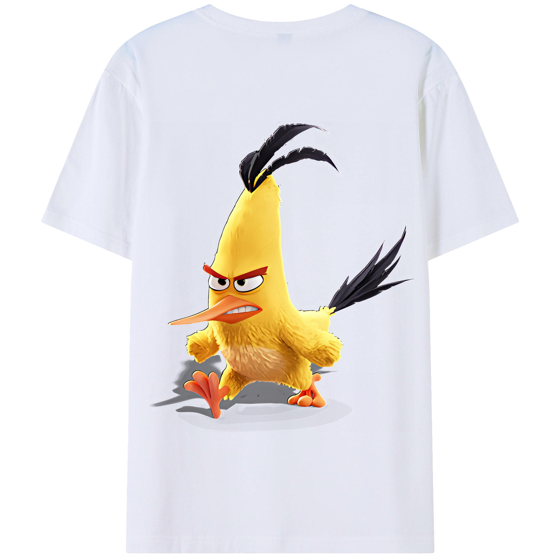 （画像用） Angry Birds アングリーバード 綿100％半袖Tシャツ（背面プリント）
