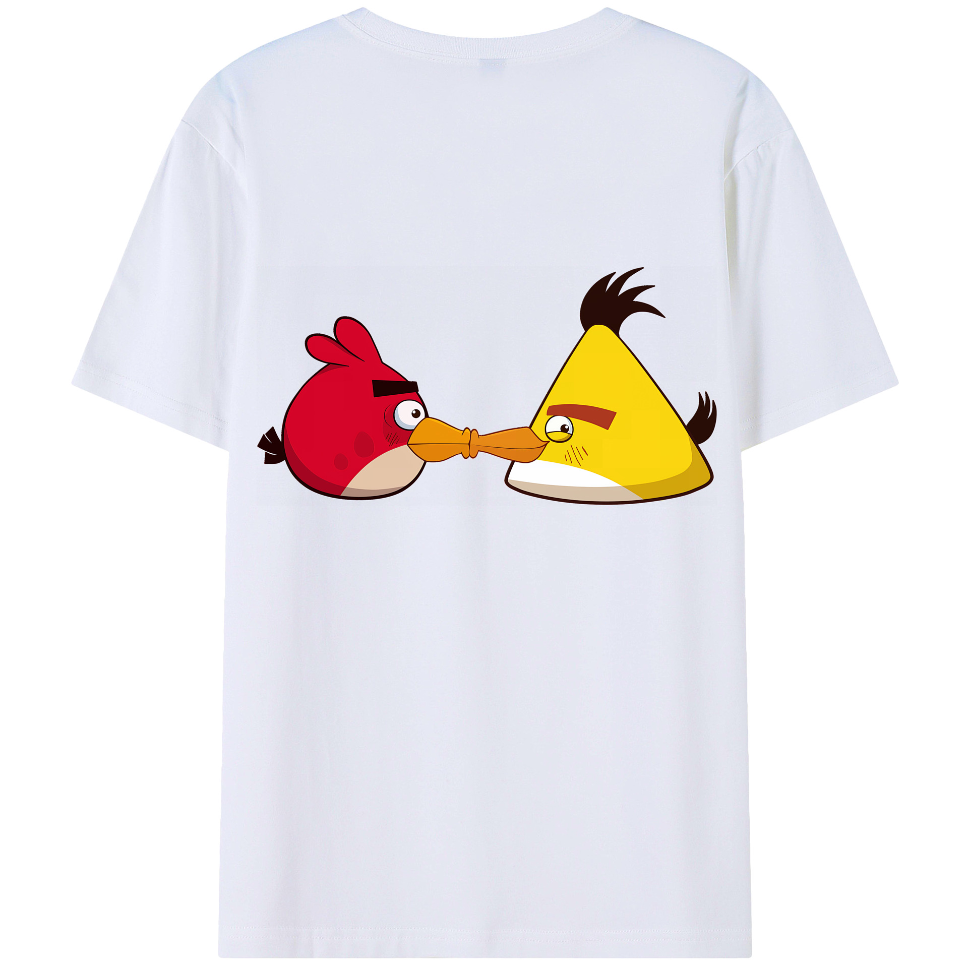 （画像用） Angry Birds アングリーバード 綿100％半袖Tシャツ（背面プリント）
