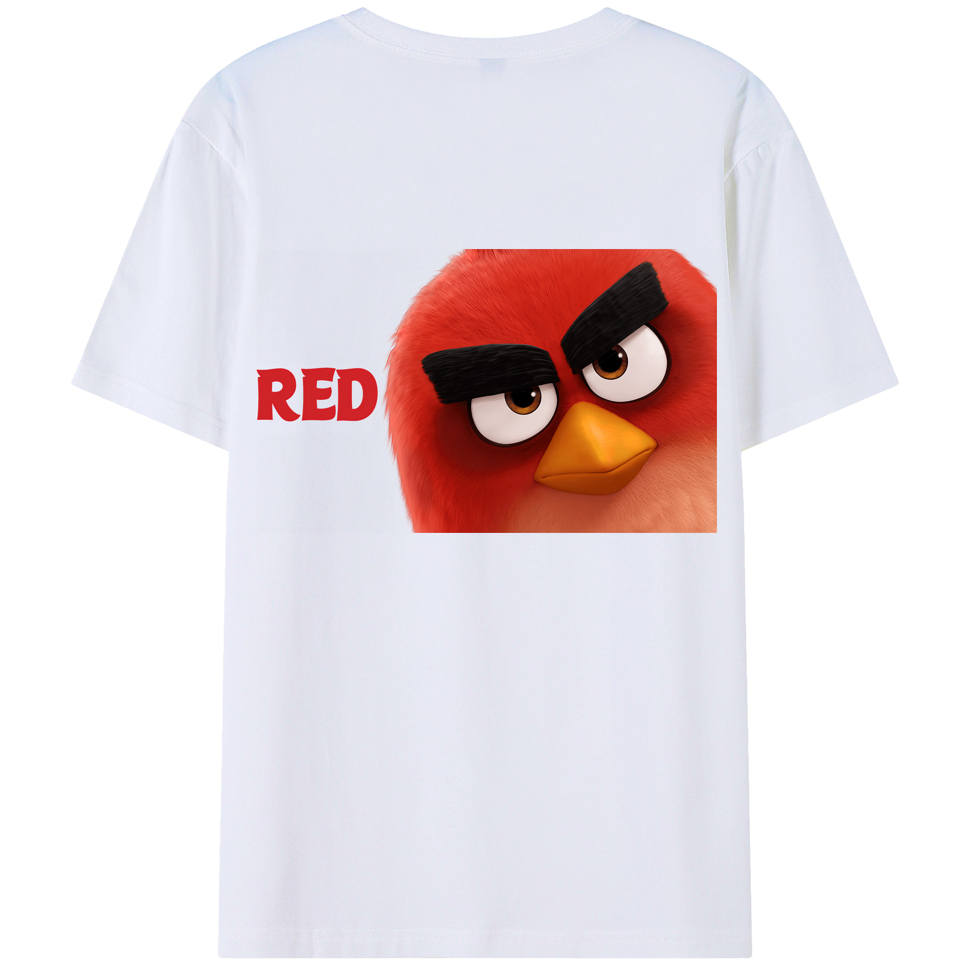 （画像用） Angry Birds アングリーバード 綿100％半袖Tシャツ（背面プリント）