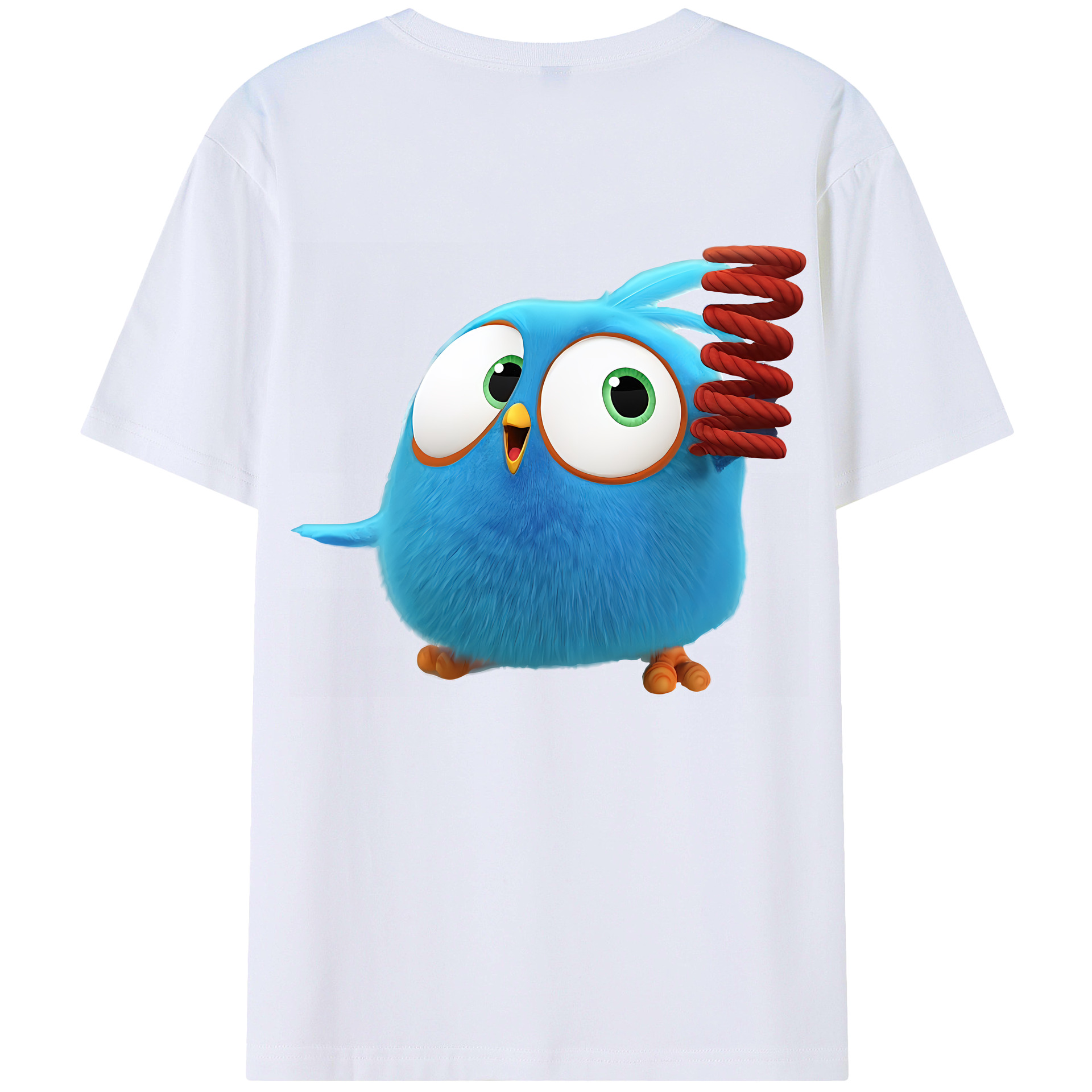 （画像用） Angry Birds アングリーバード 綿100％半袖Tシャツ（背面プリント）