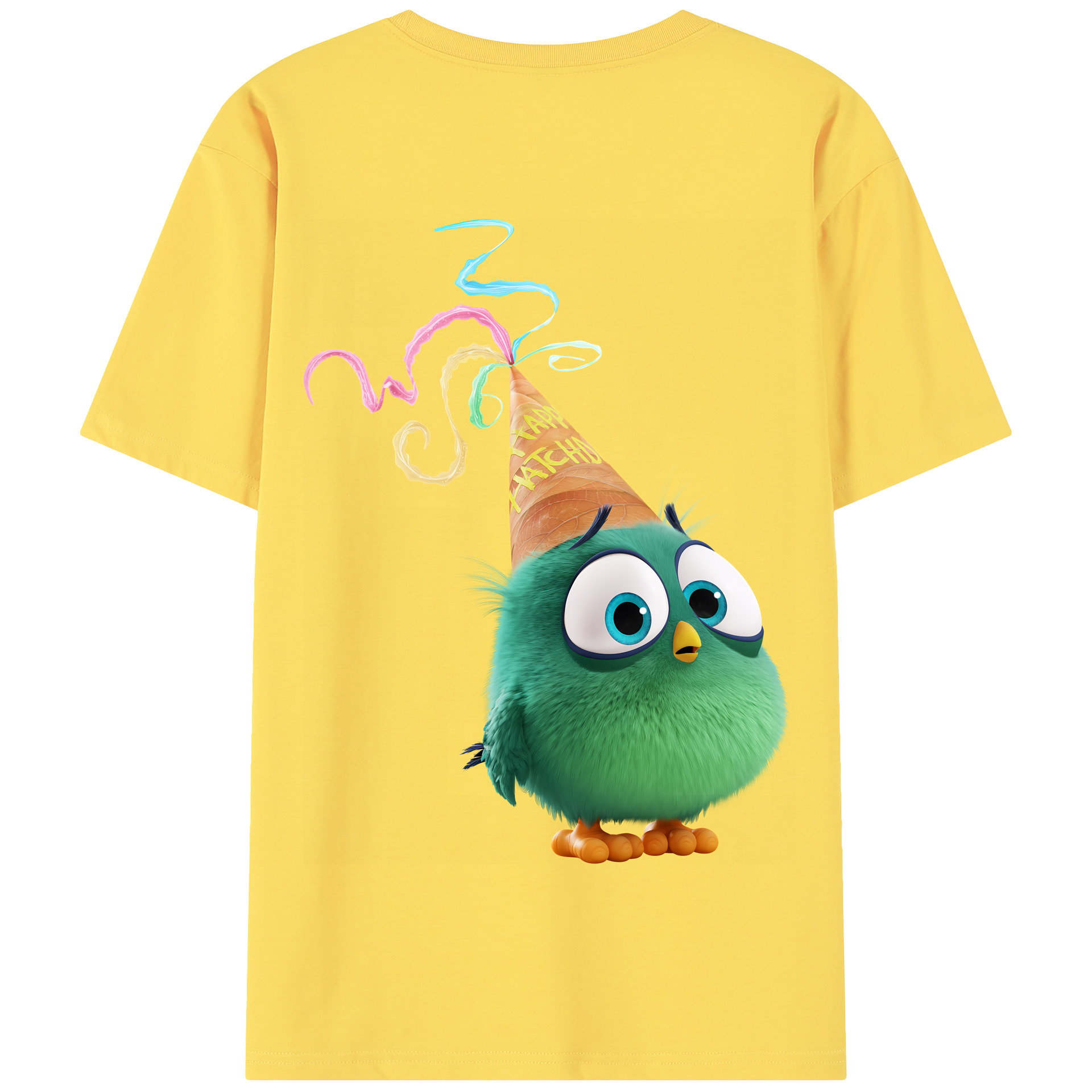 （画像用） Angry Birds アングリーバード 綿100％半袖Tシャツ（背面プリント）