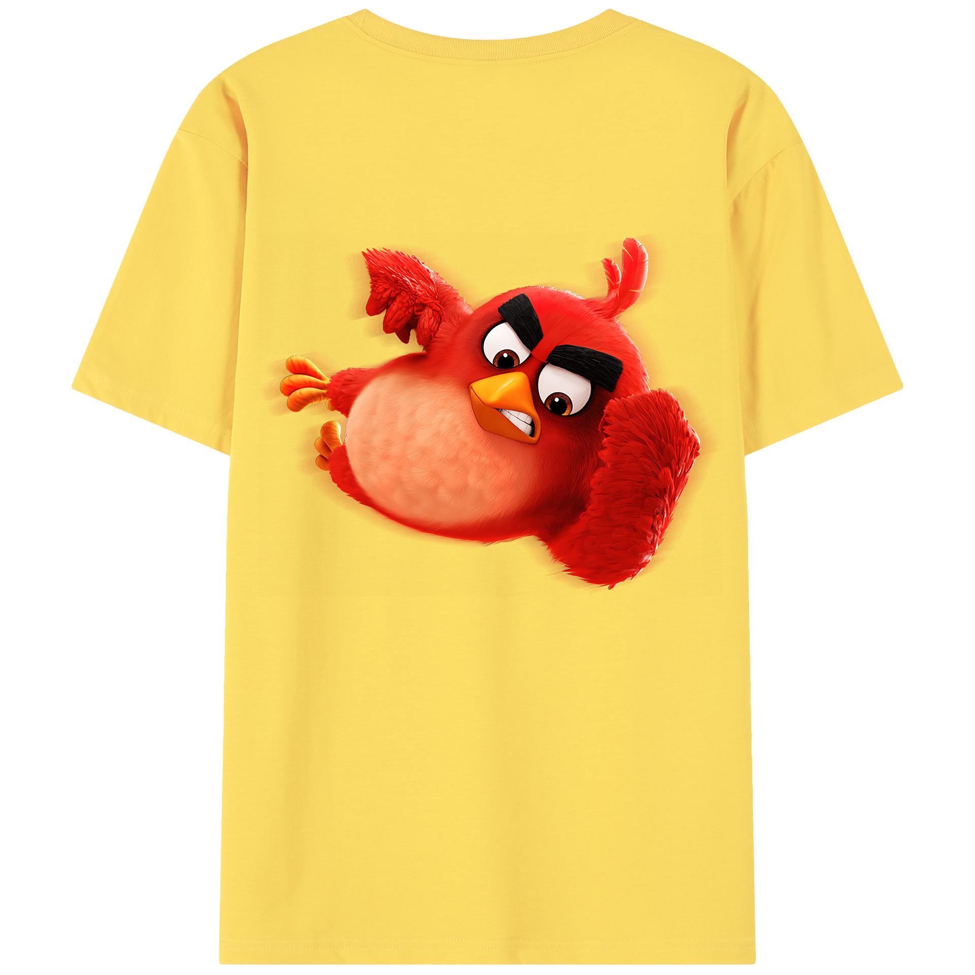 （画像用） Angry Birds アングリーバード 綿100％半袖Tシャツ（背面プリント）