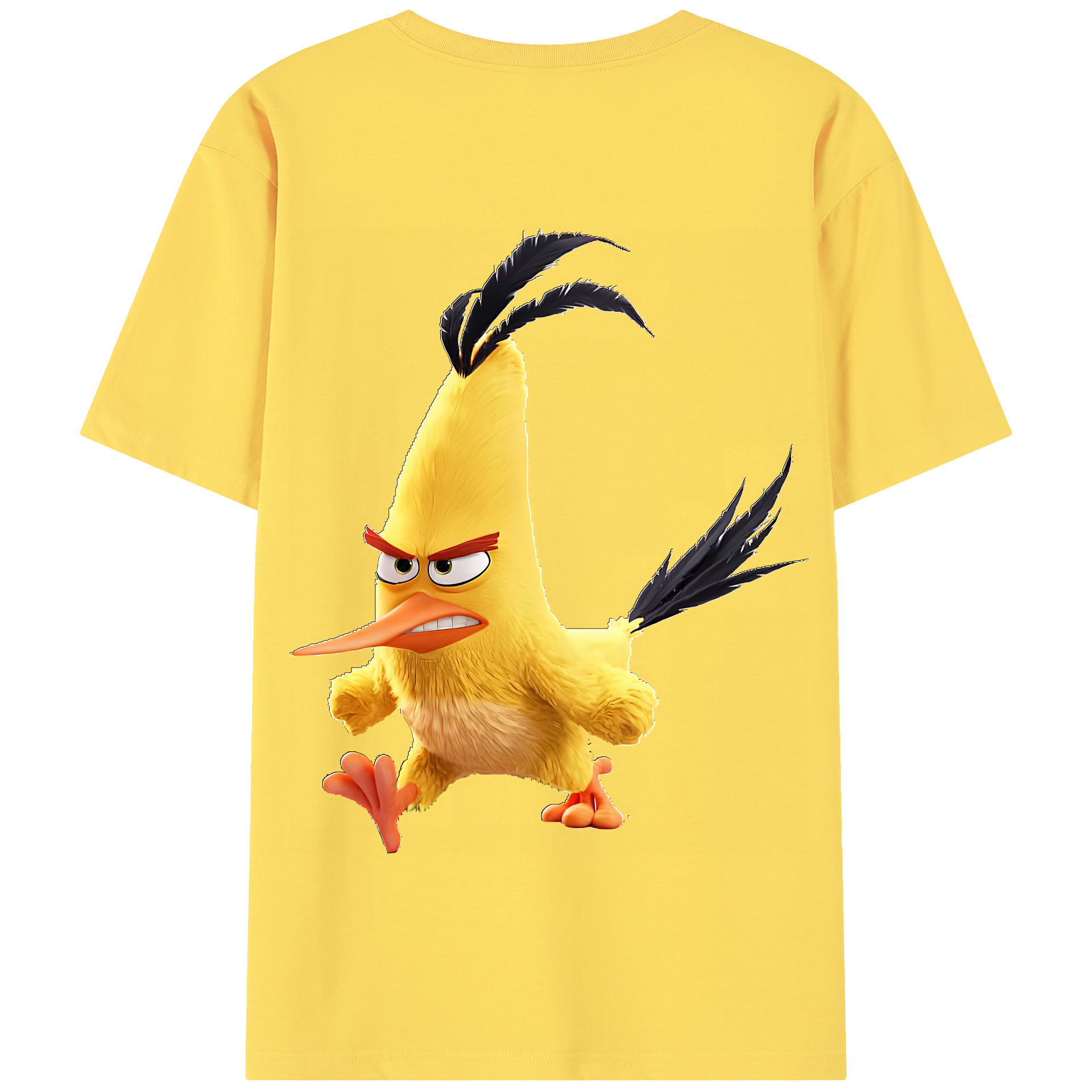 （画像用） Angry Birds アングリーバード 綿100％半袖Tシャツ（背面プリント）