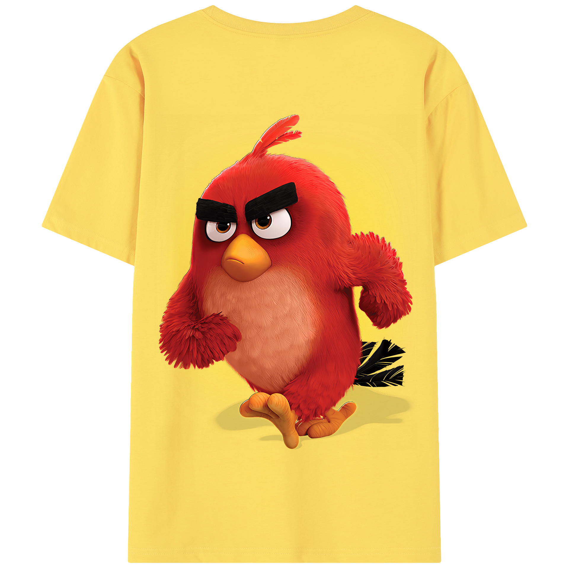 （画像用） Angry Birds アングリーバード 綿100％半袖Tシャツ（背面プリント）