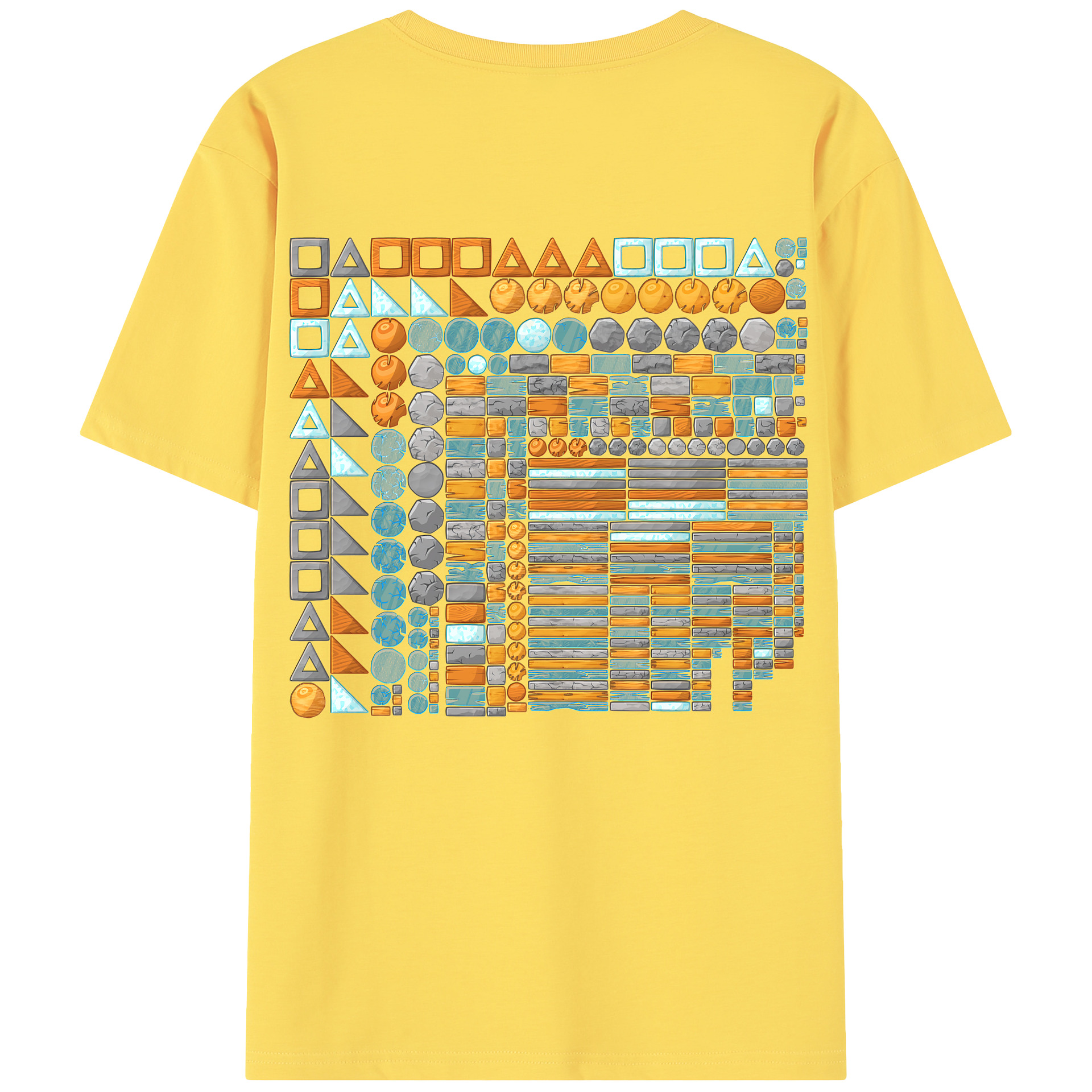 （画像用） Angry Birds アングリーバード 綿100％半袖Tシャツ（背面プリント）