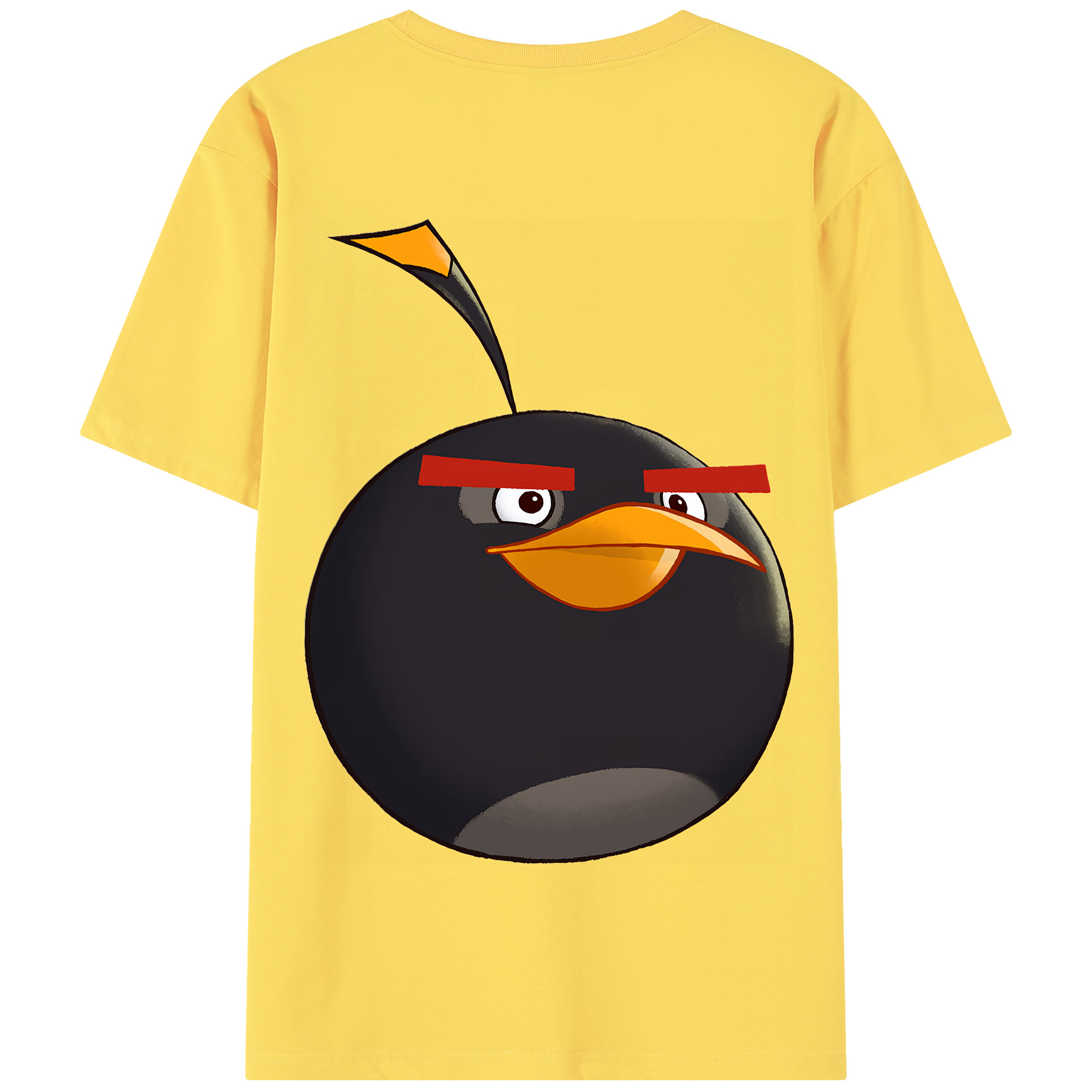 （画像用） Angry Birds アングリーバード 綿100％半袖Tシャツ（背面プリント）