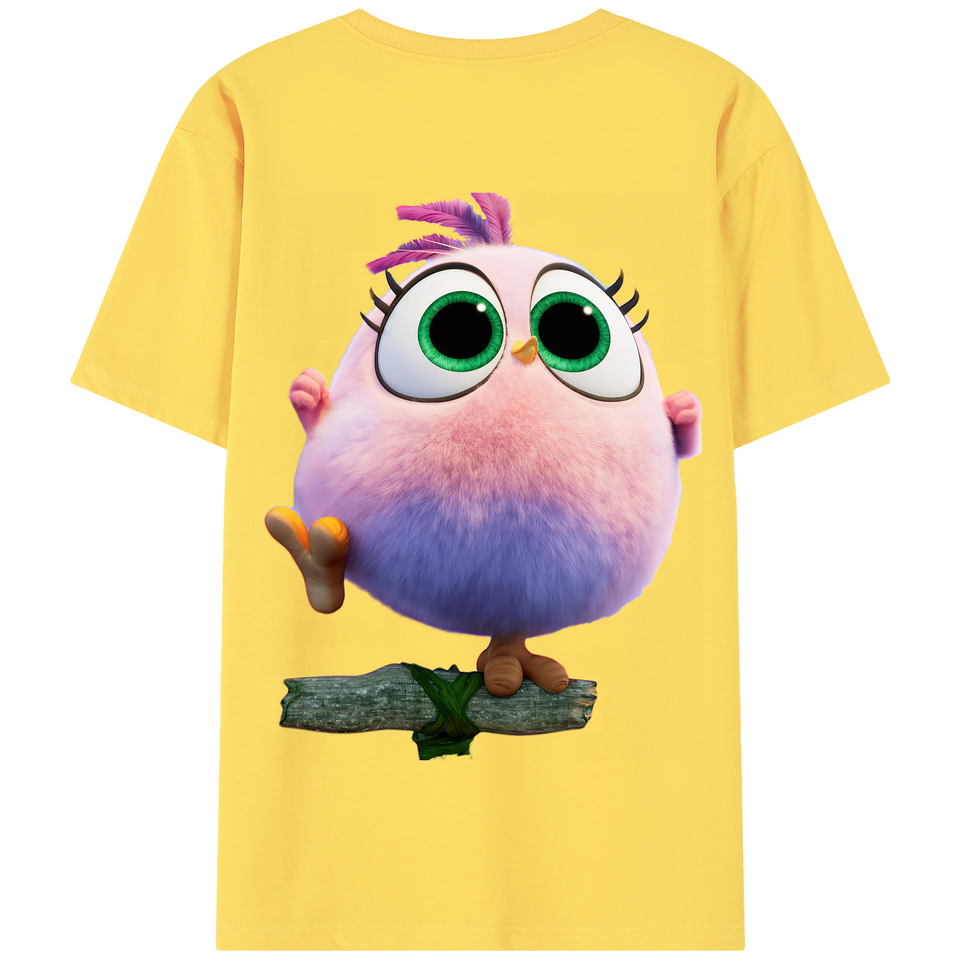 （画像用） Angry Birds アングリーバード 綿100％半袖Tシャツ（背面プリント）