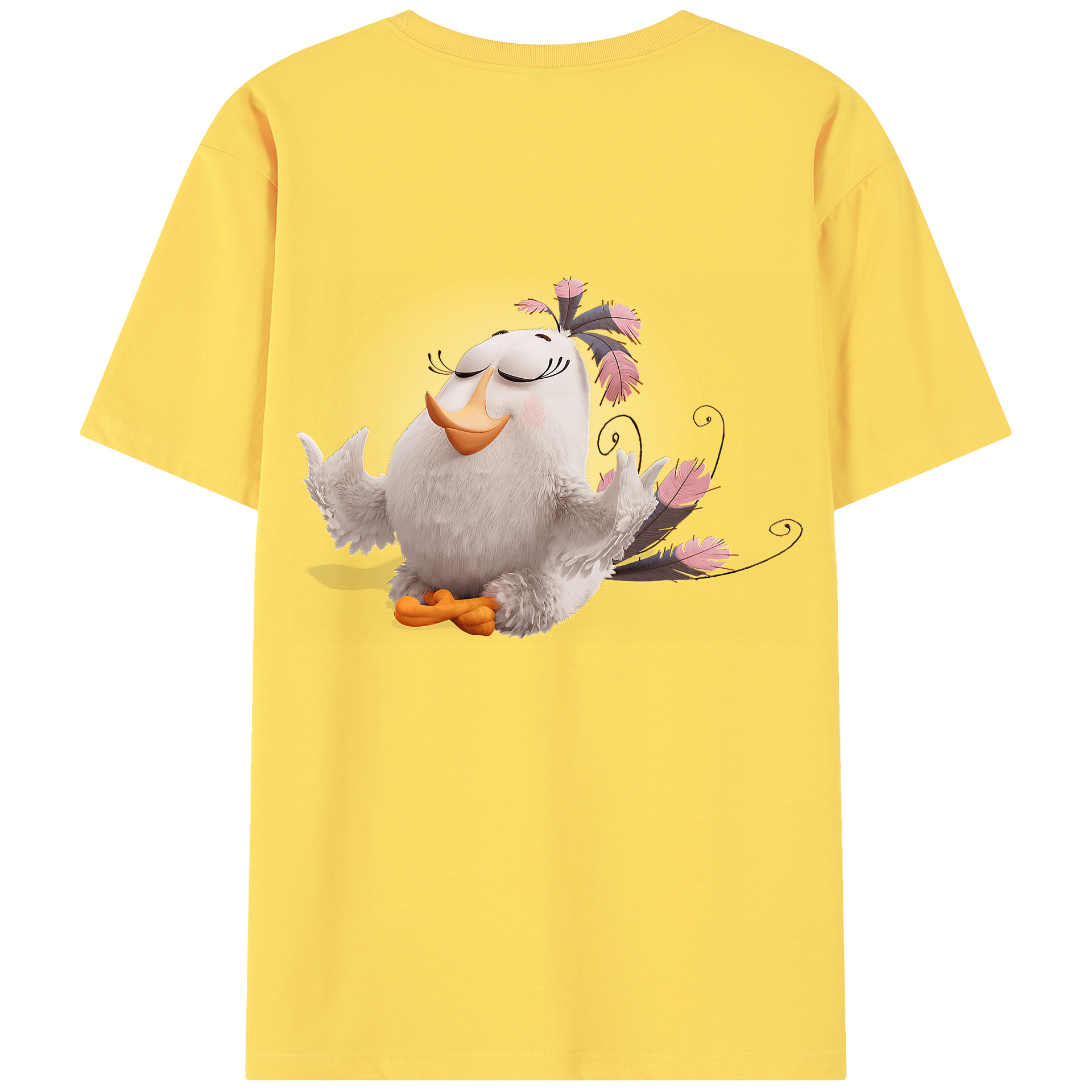 （画像用） Angry Birds アングリーバード 綿100％半袖Tシャツ（背面プリント）