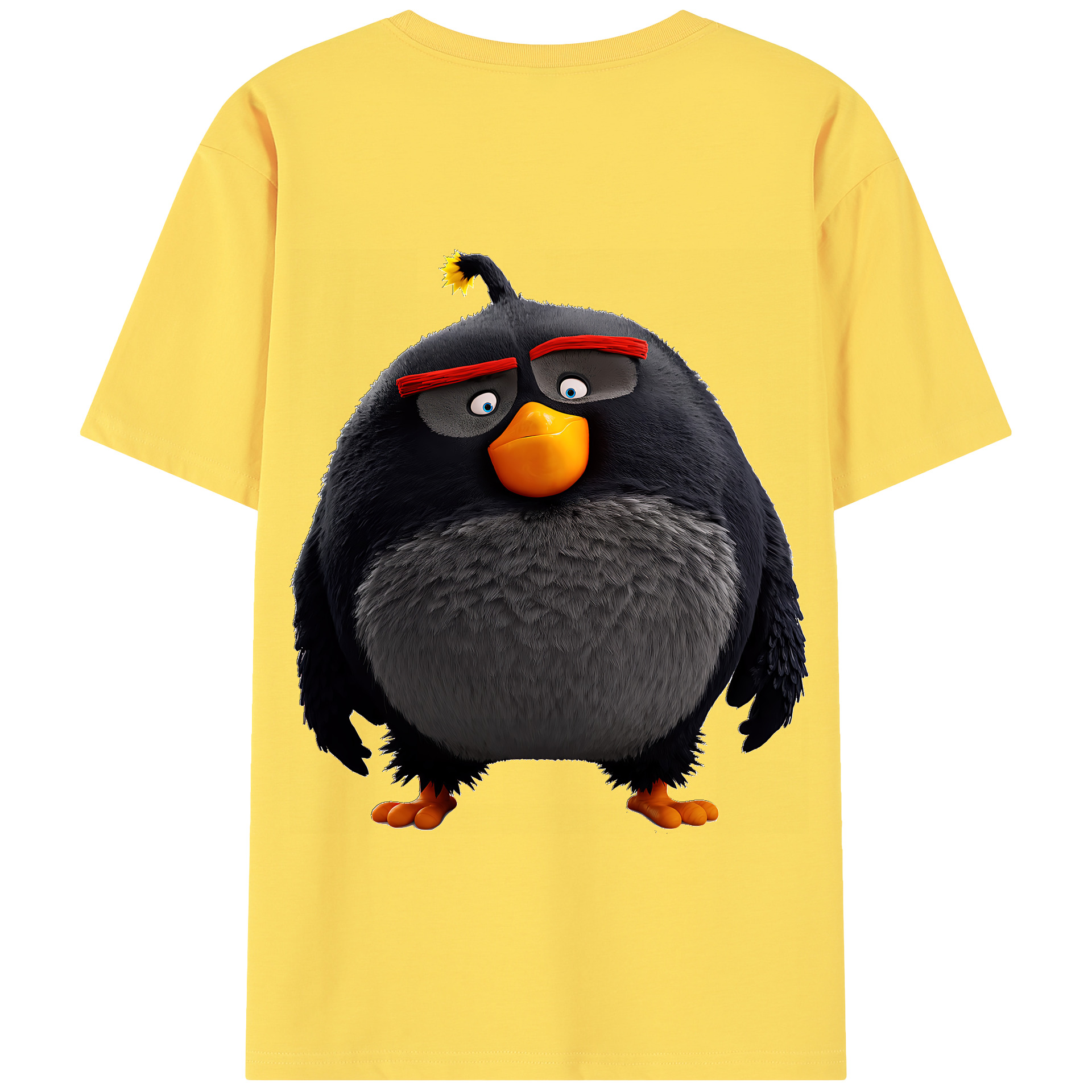 （画像用） Angry Birds アングリーバード 綿100％半袖Tシャツ（背面プリント）