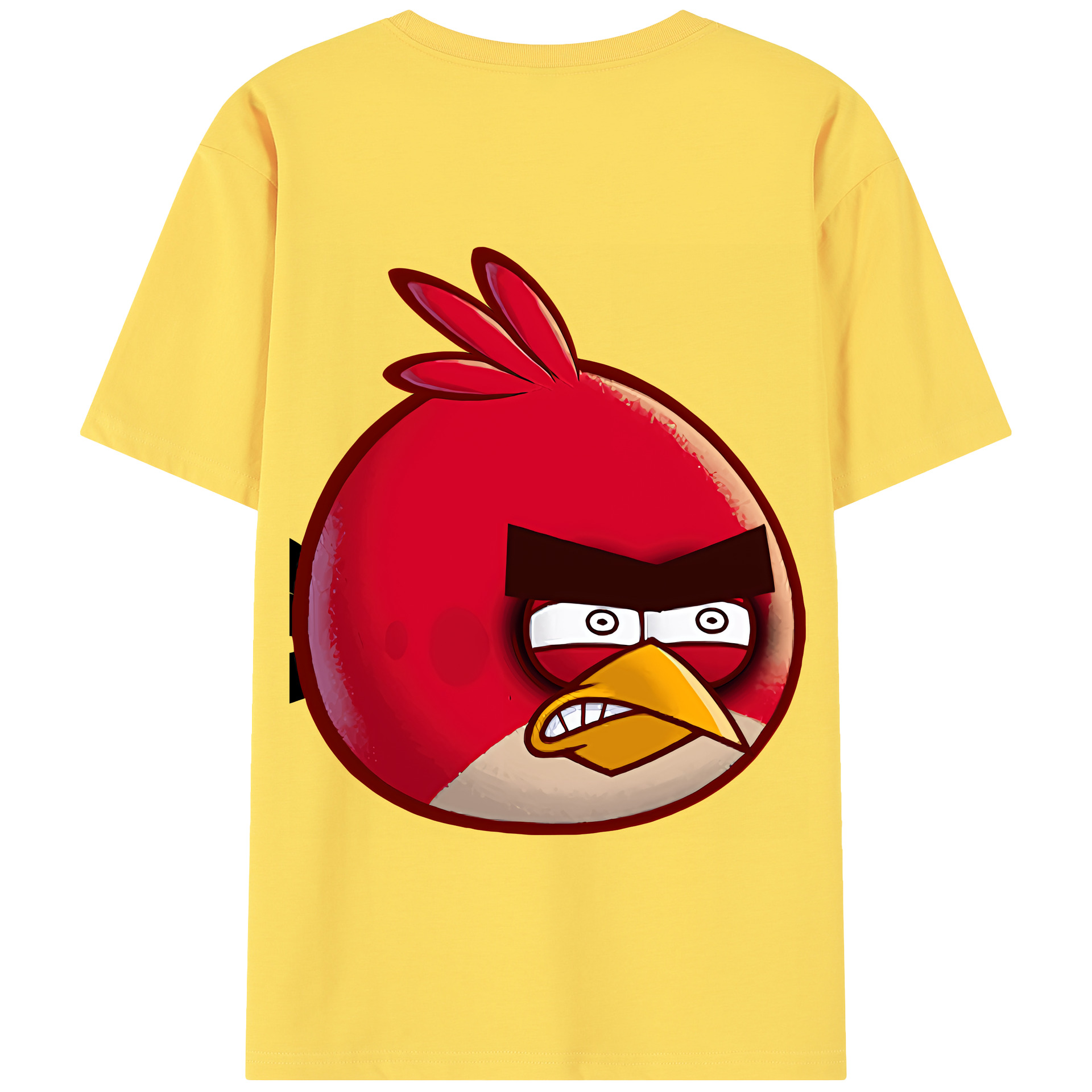 （画像用） Angry Birds アングリーバード 綿100％半袖Tシャツ（背面プリント）