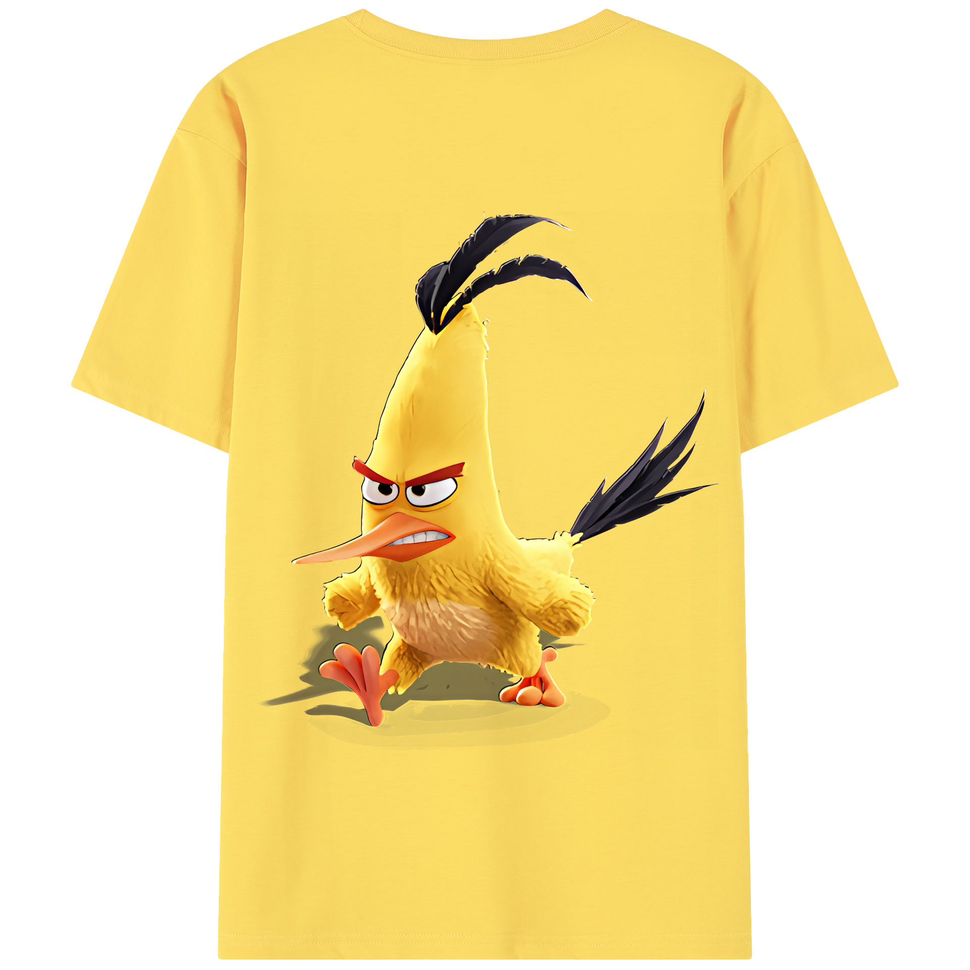 （画像用） Angry Birds アングリーバード 綿100％半袖Tシャツ（背面プリント）