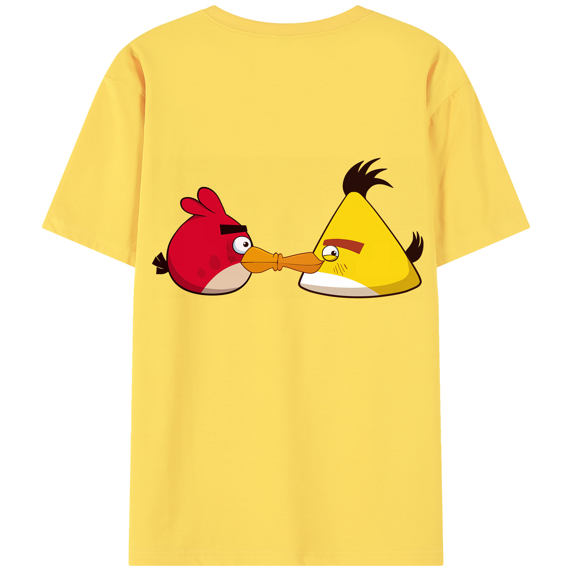 （画像用） Angry Birds アングリーバード 綿100％半袖Tシャツ（背面プリント）