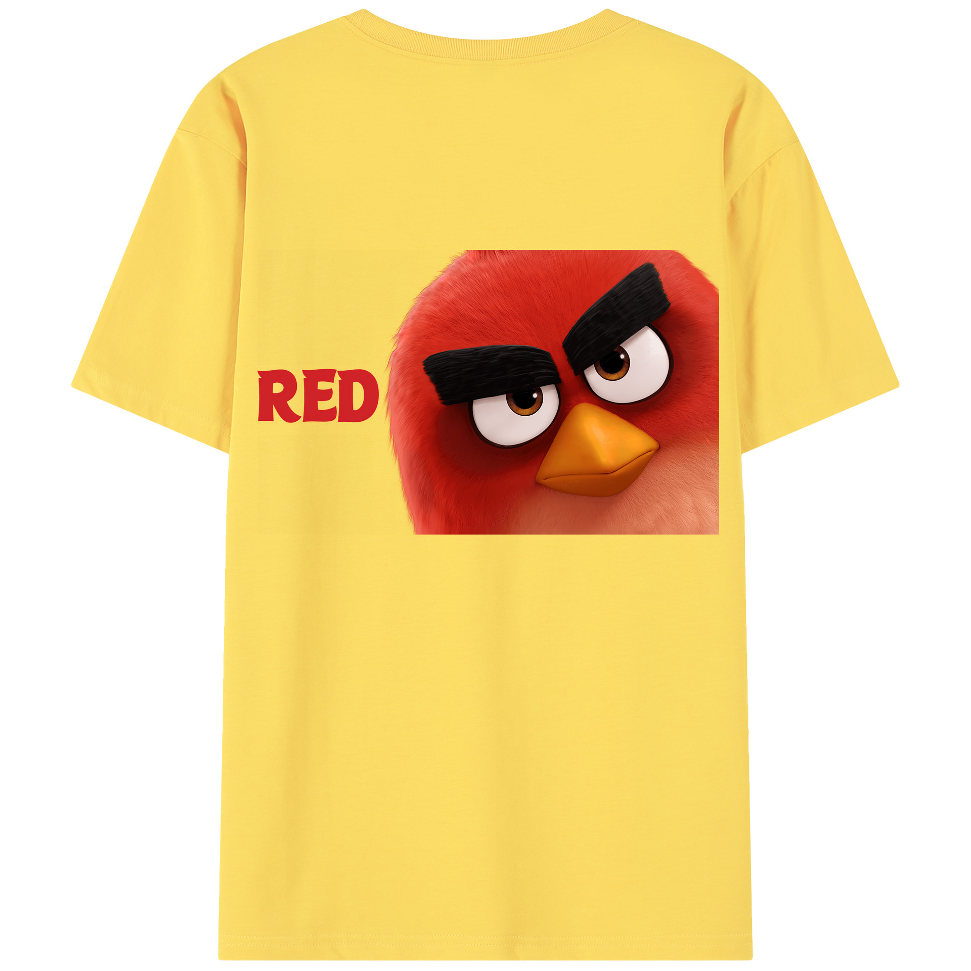 （画像用） Angry Birds アングリーバード 綿100％半袖Tシャツ（背面プリント）