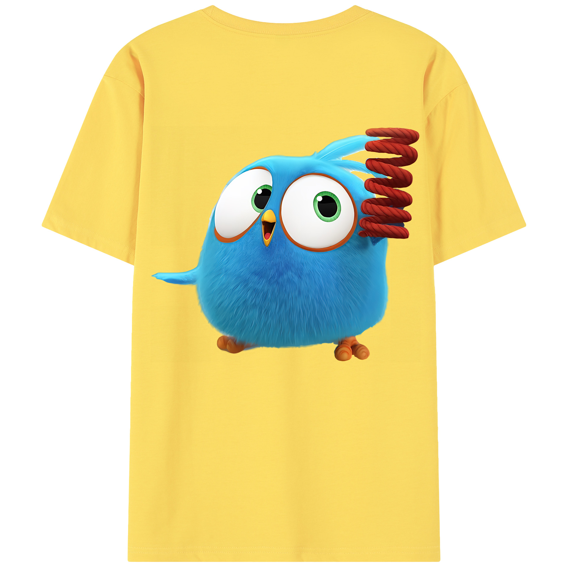 （画像用） Angry Birds アングリーバード 綿100％半袖Tシャツ（背面プリント）