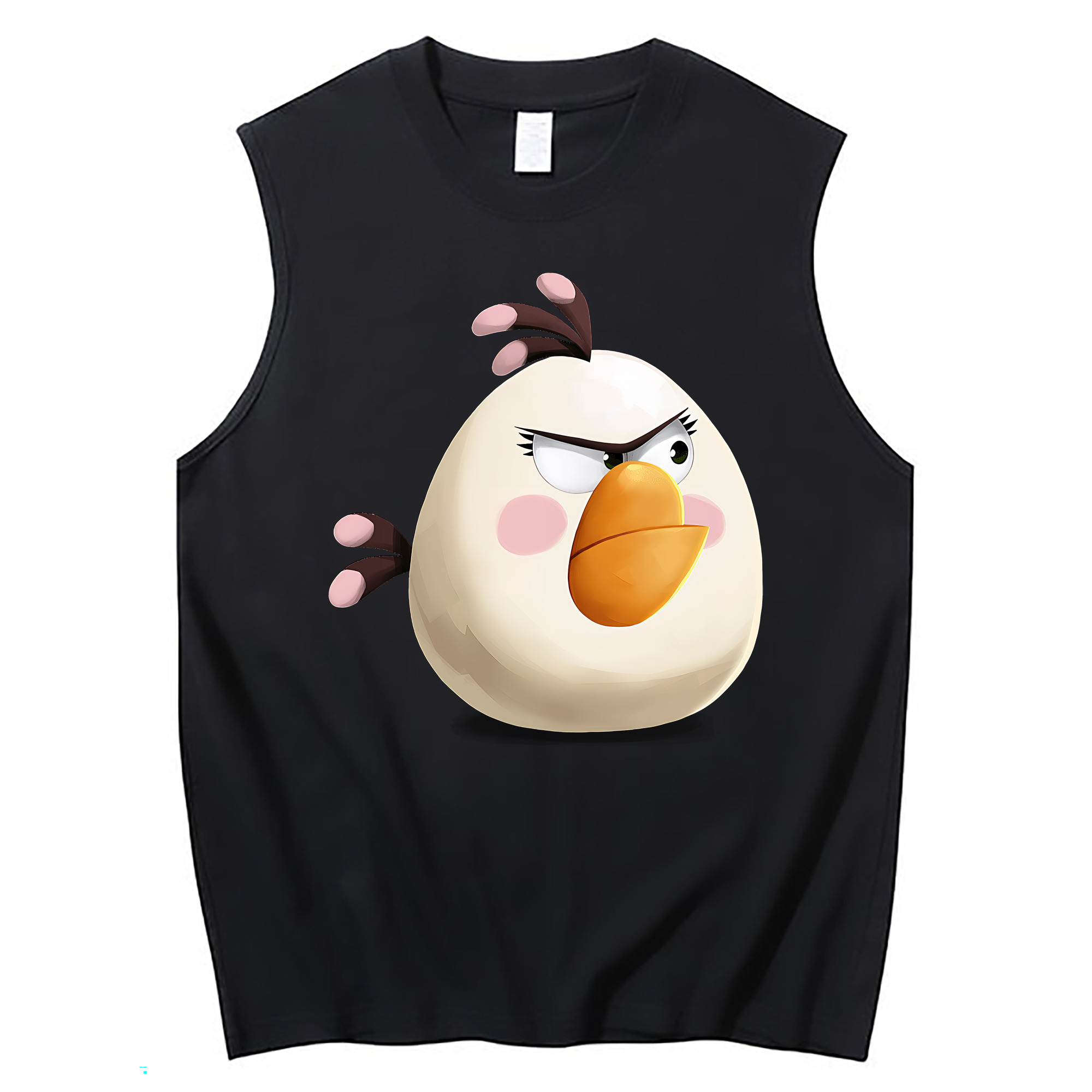 （画像用） Angry Birds アングリーバード コットン100％タンクトップ（フロントプリント）
