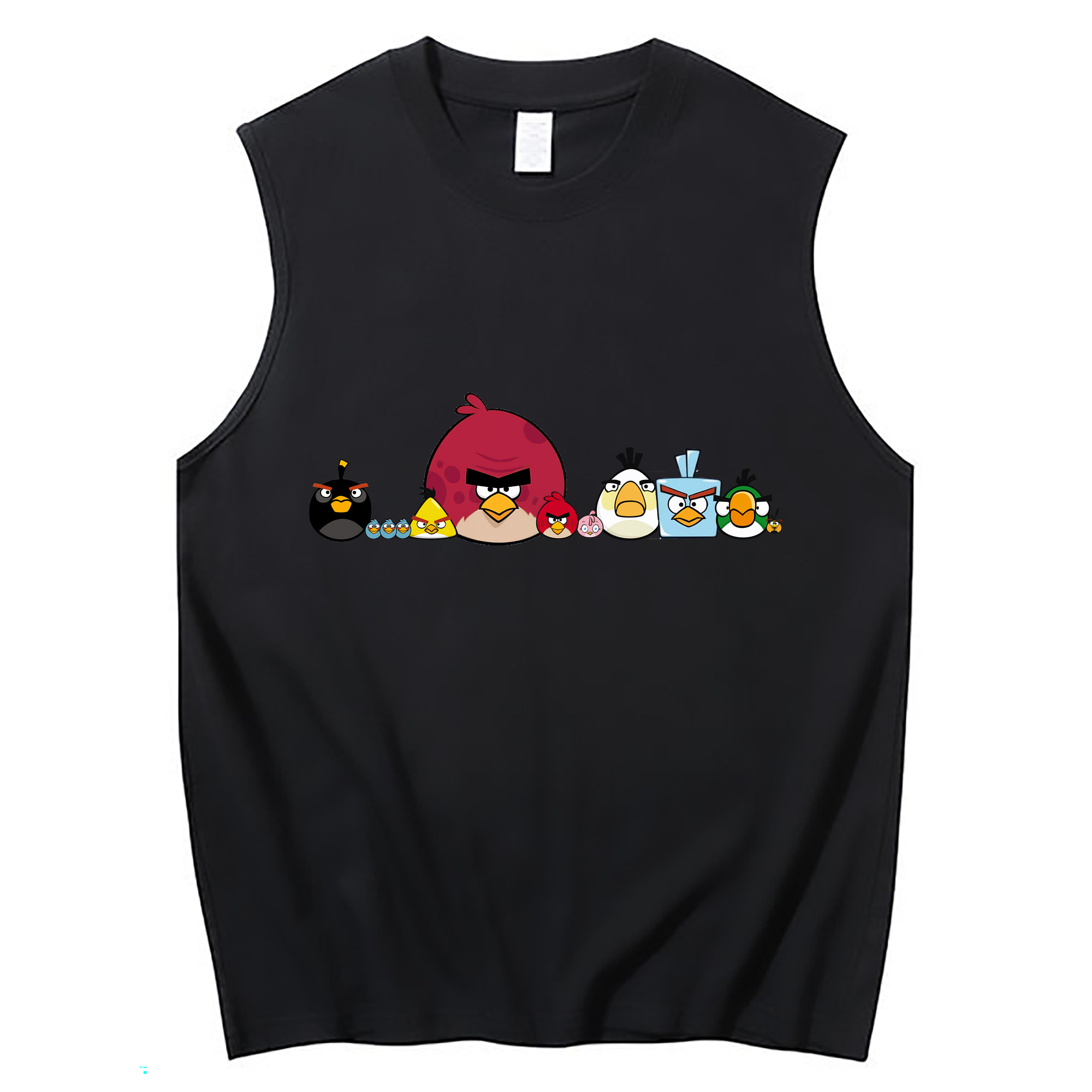 （画像用） Angry Birds アングリーバード コットン100％タンクトップ（フロントプリント）