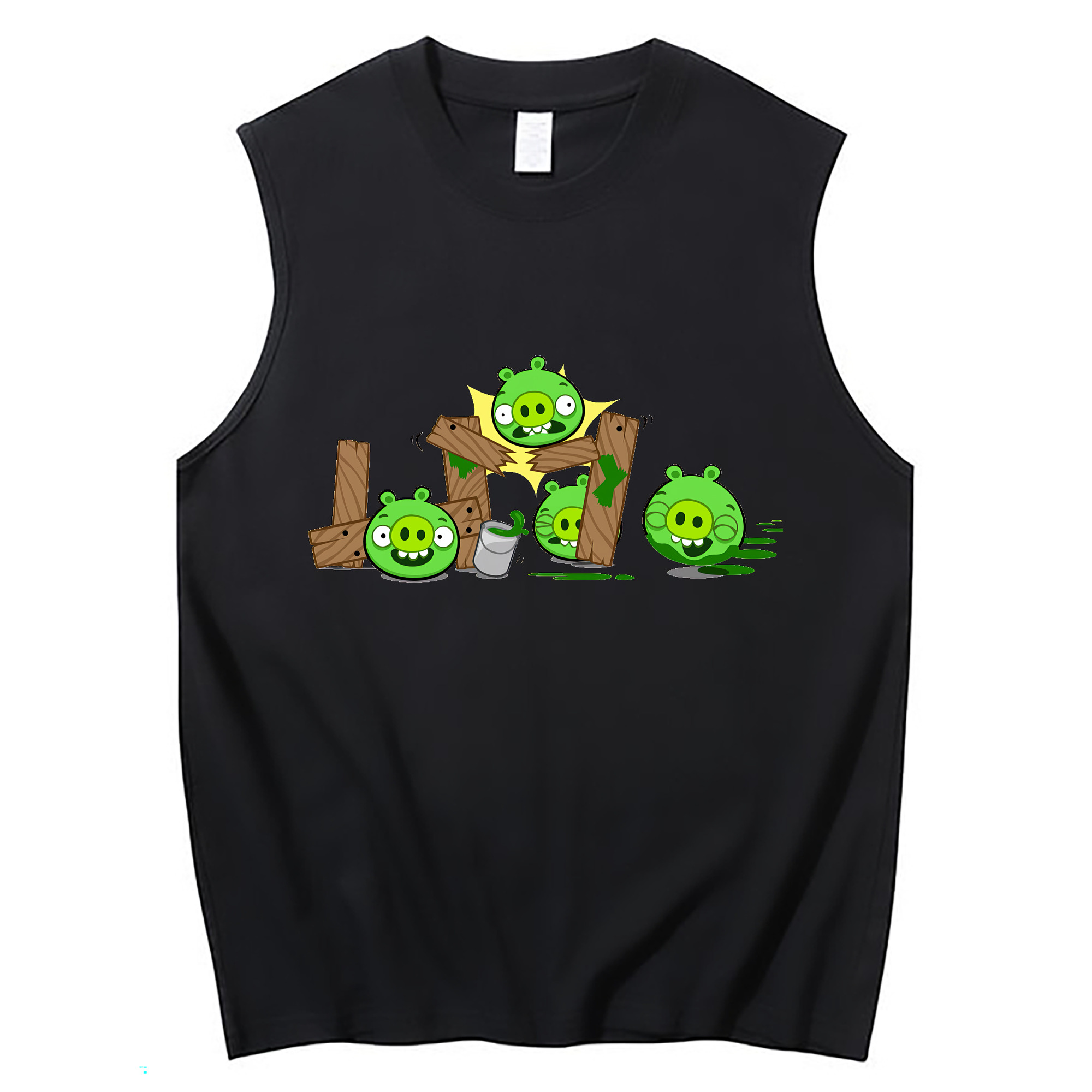 （画像用） Angry Birds アングリーバード コットン100％タンクトップ（フロントプリント）