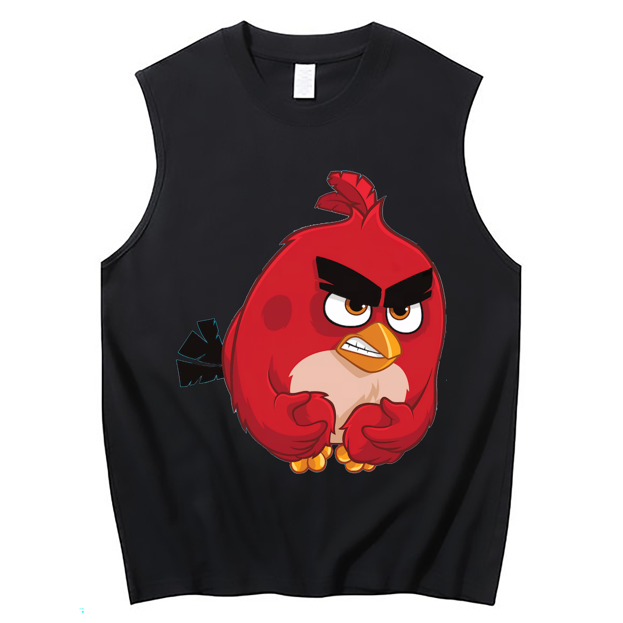 （画像用） Angry Birds アングリーバード コットン100％タンクトップ（フロントプリント）