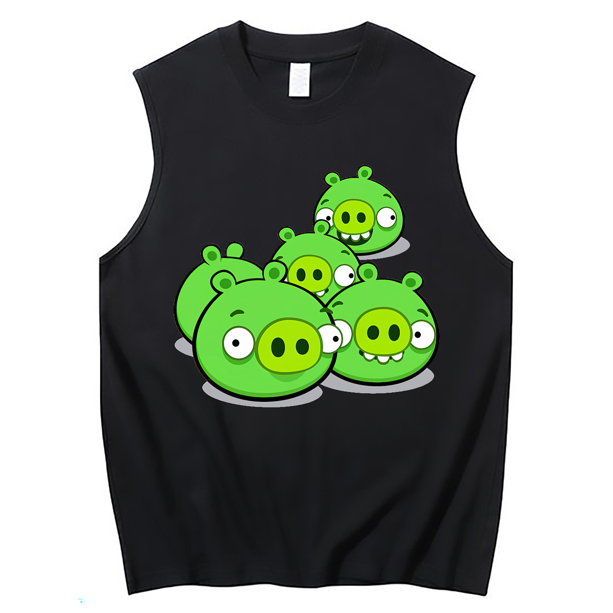 （画像用） Angry Birds アングリーバード コットン100％タンクトップ（フロントプリント）