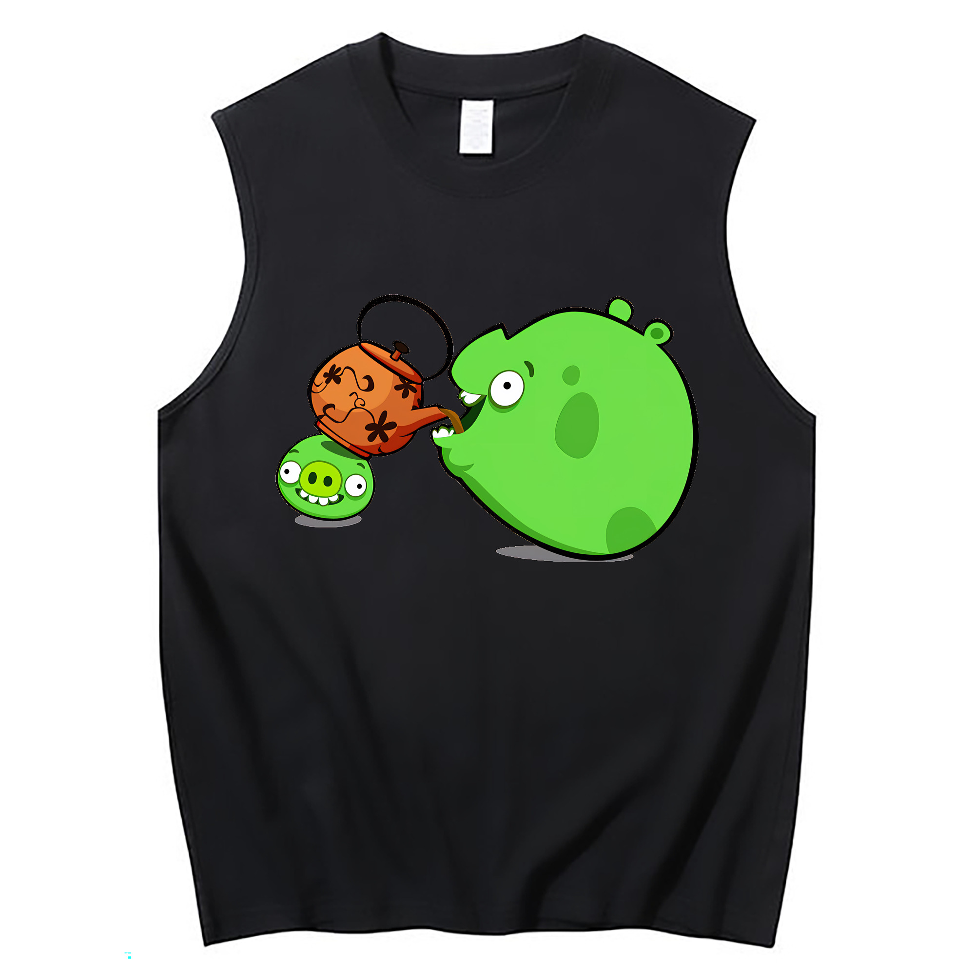 （画像用） Angry Birds アングリーバード コットン100％タンクトップ（フロントプリント）