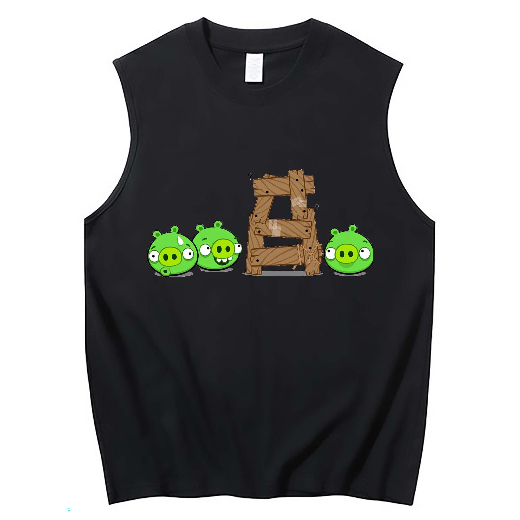 （画像用） Angry Birds アングリーバード コットン100％タンクトップ（フロントプリント）