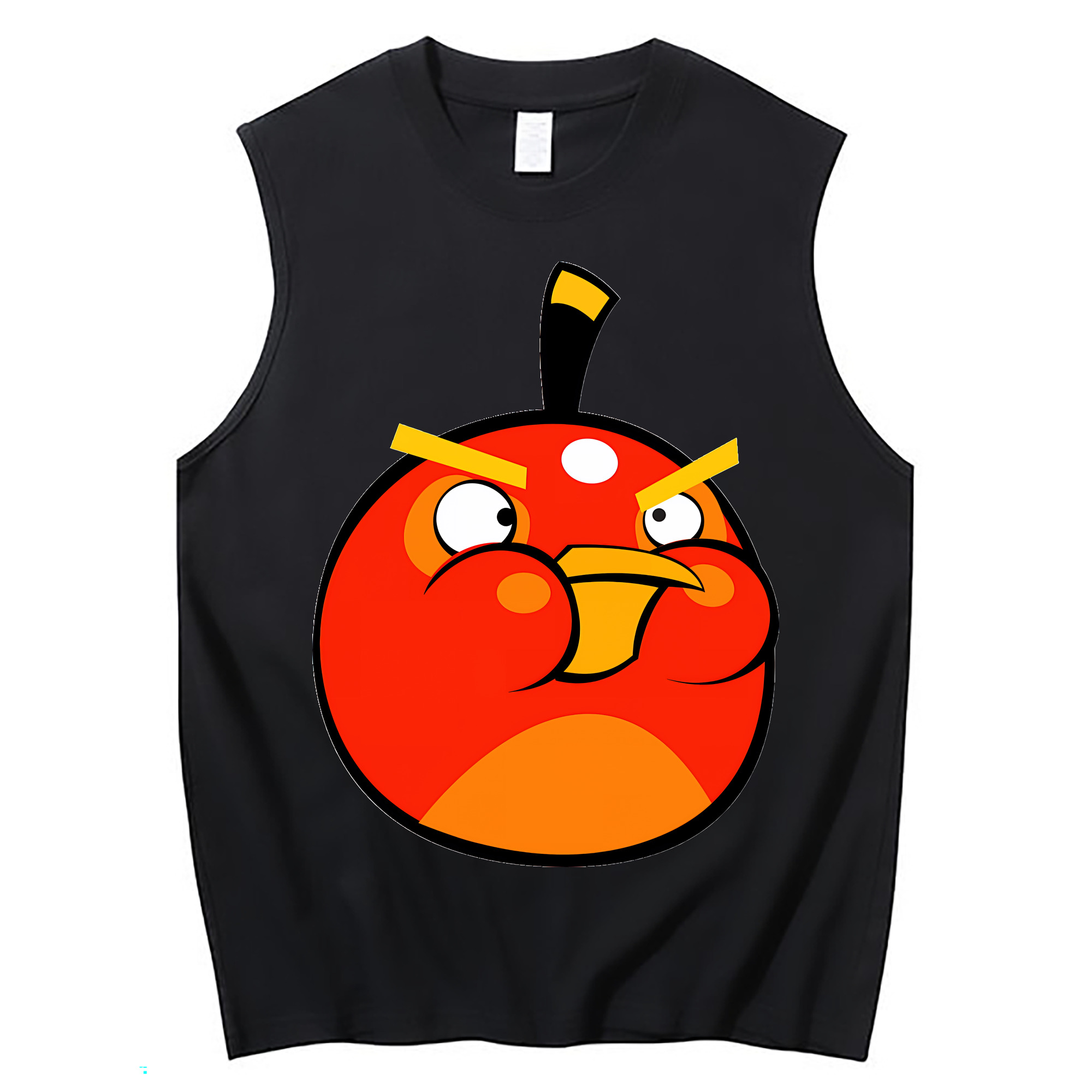 （画像用） Angry Birds アングリーバード コットン100％タンクトップ（フロントプリント）