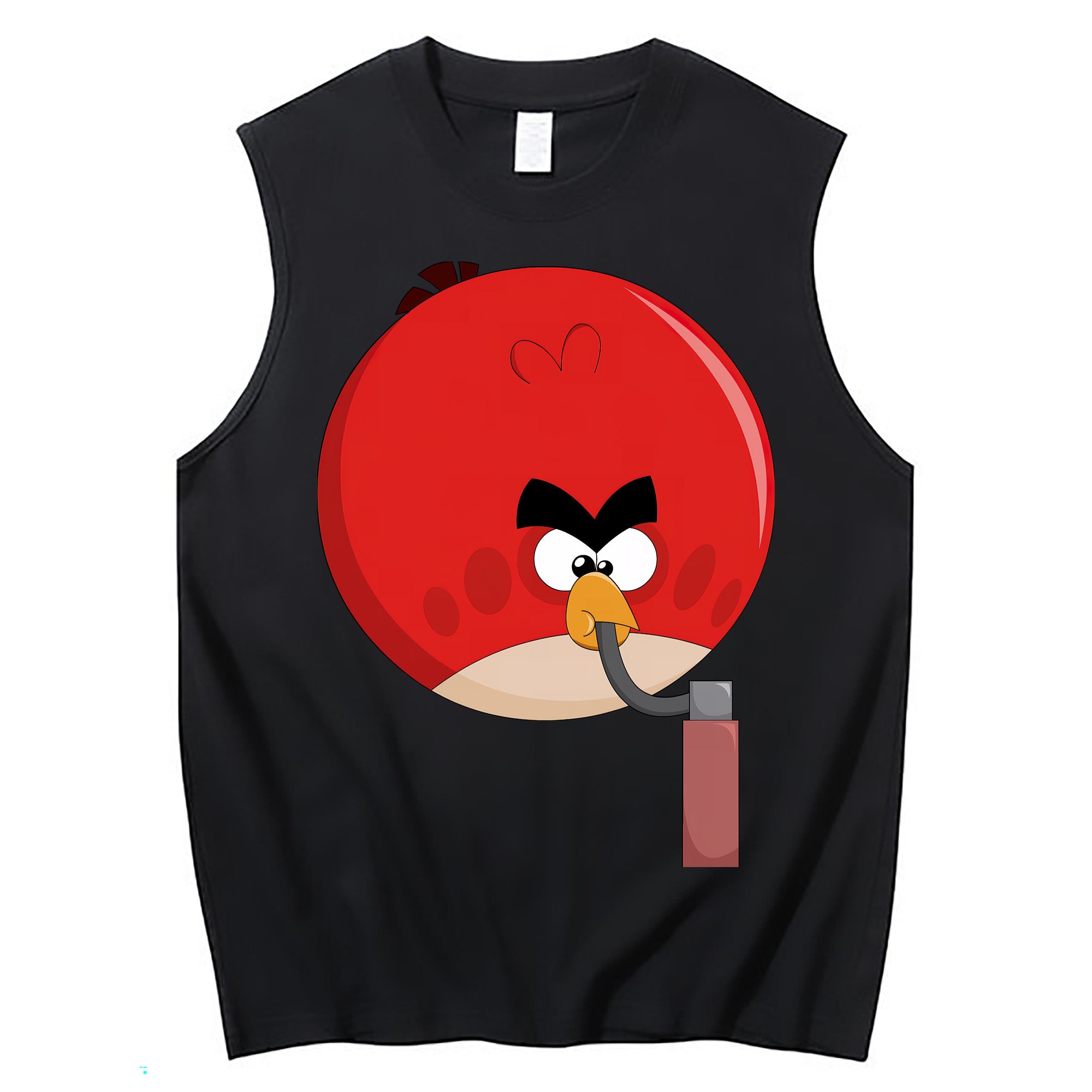 （画像用） Angry Birds アングリーバード コットン100％タンクトップ（フロントプリント）
