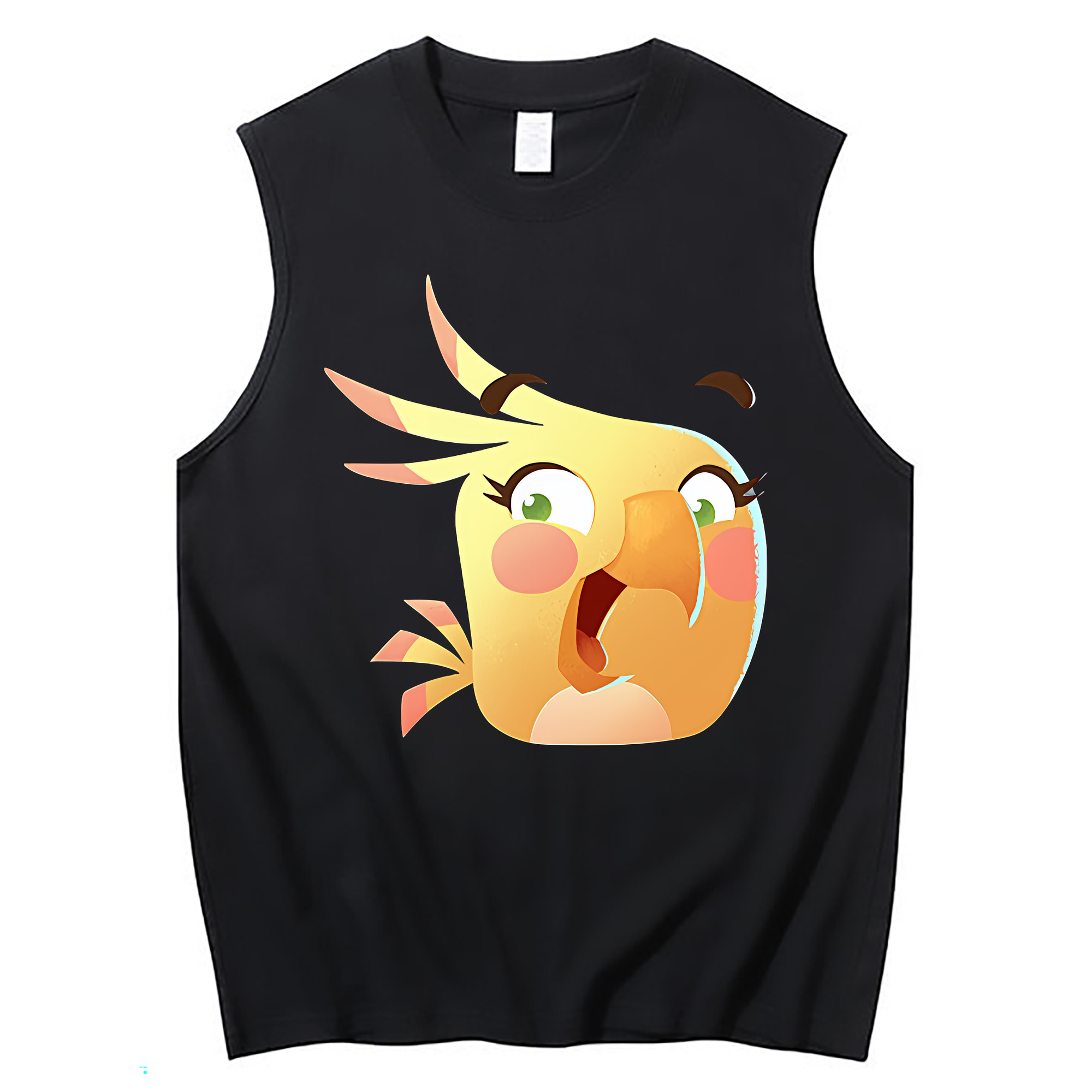 （画像用） Angry Birds アングリーバード コットン100％タンクトップ（フロントプリント）