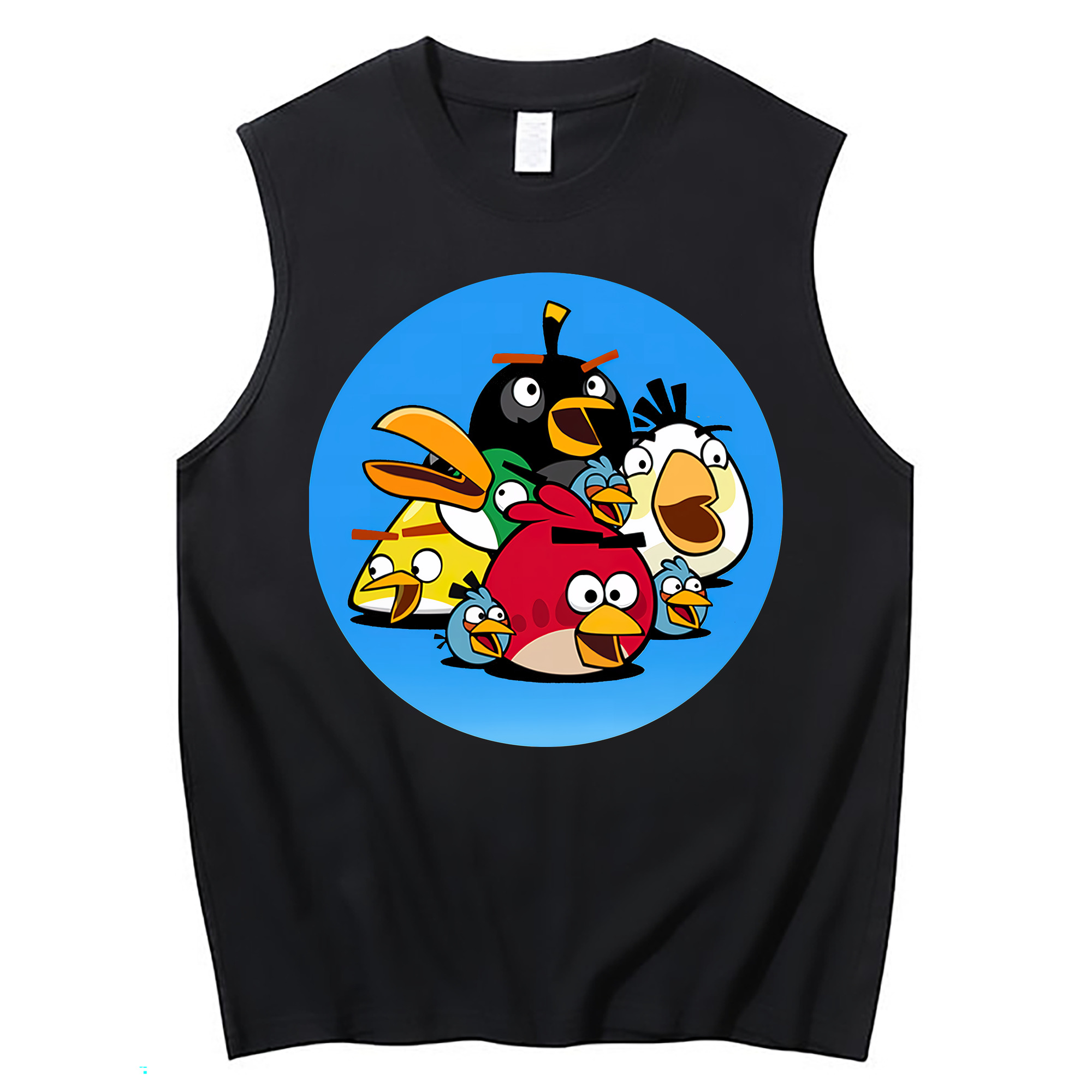 （画像用） Angry Birds アングリーバード コットン100％タンクトップ（フロントプリント）