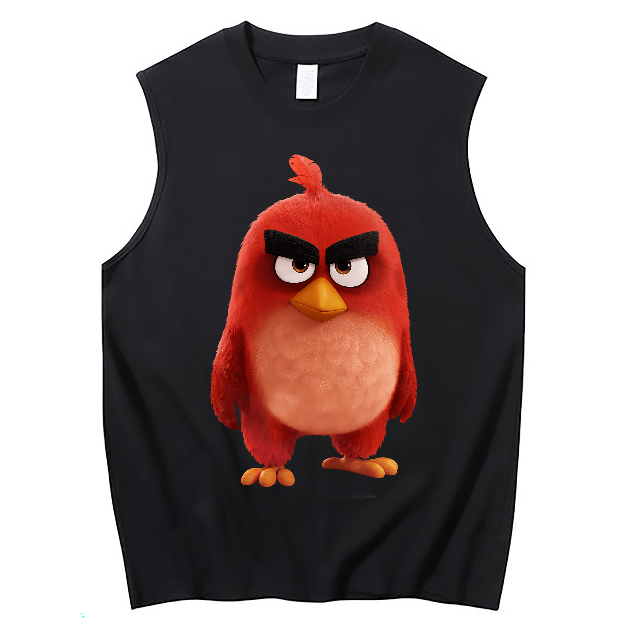 （画像用） Angry Birds アングリーバード コットン100％タンクトップ（フロントプリント）