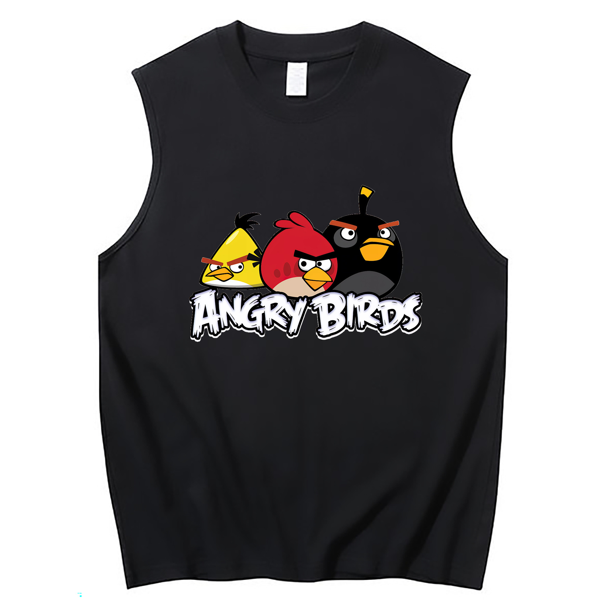 （画像用） Angry Birds アングリーバード コットン100％タンクトップ（フロントプリント）