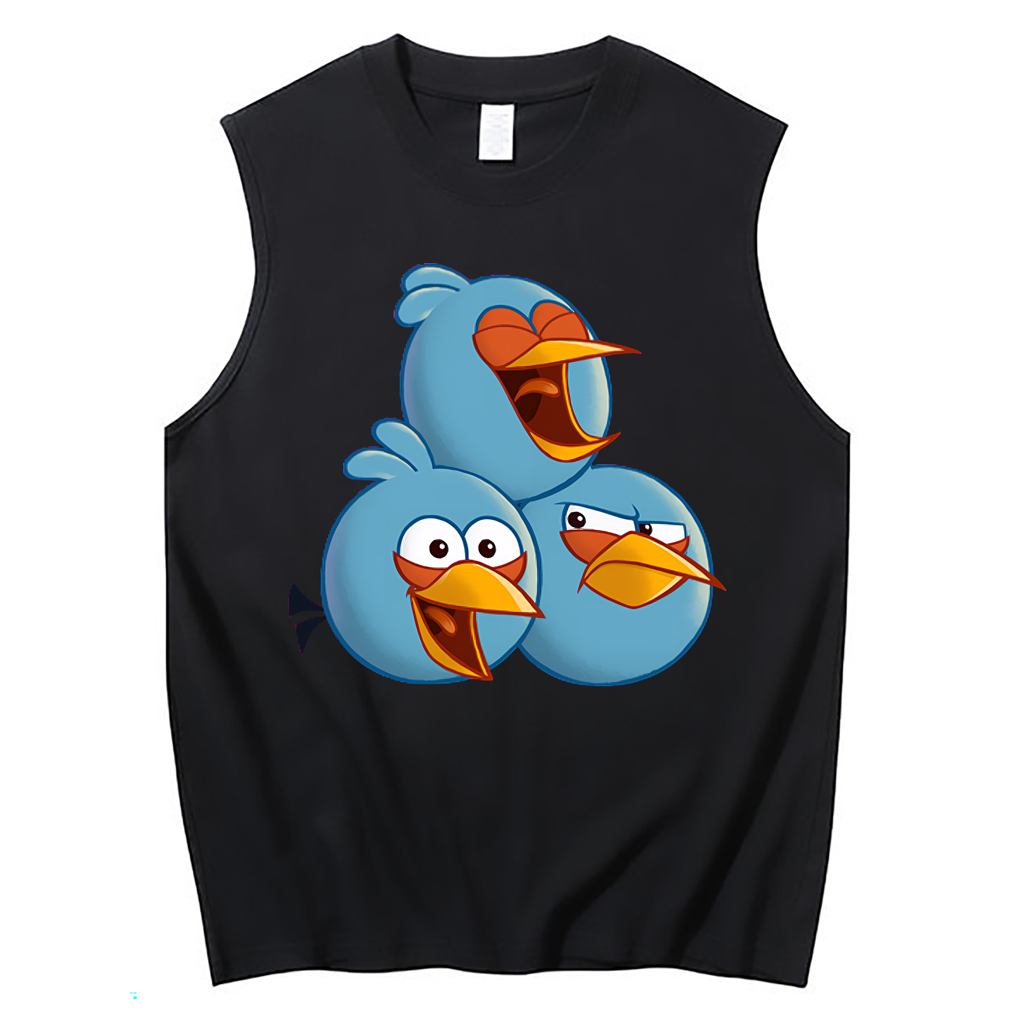 （画像用） Angry Birds アングリーバード コットン100％タンクトップ（フロントプリント）