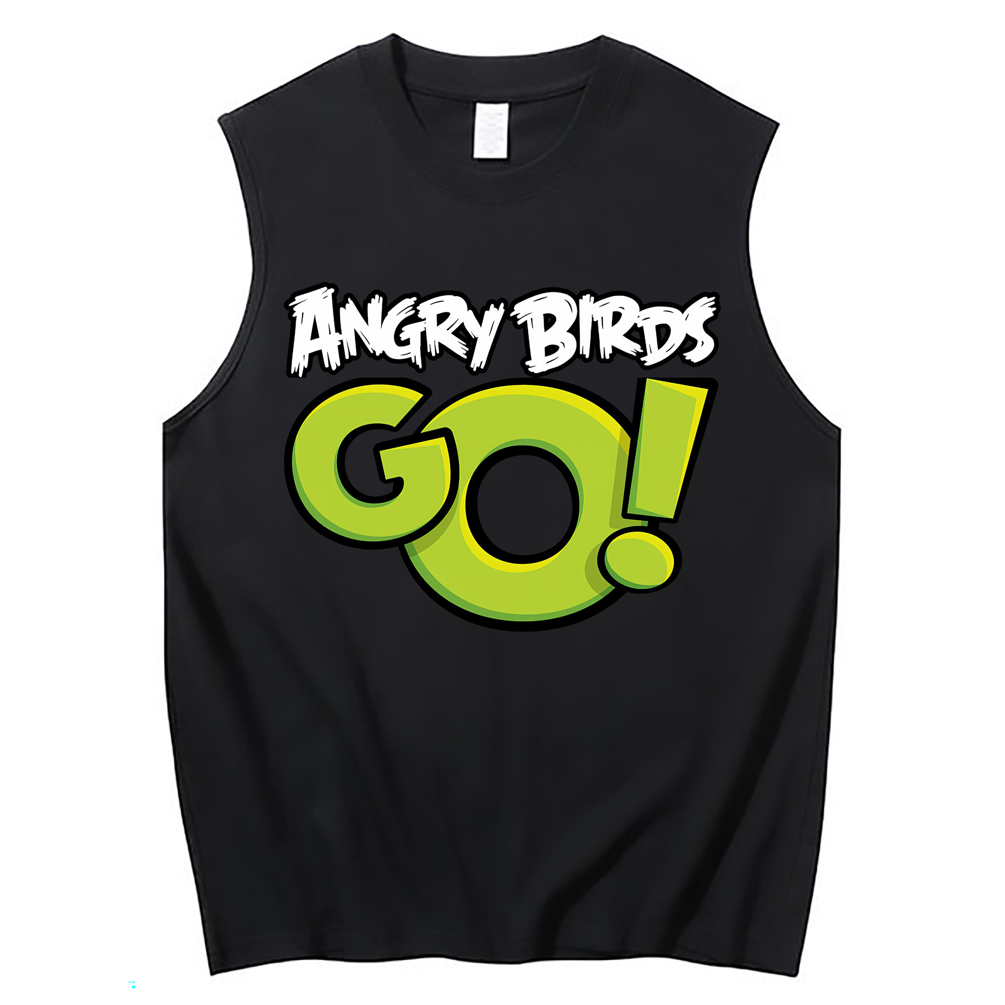 （画像用） Angry Birds アングリーバード コットン100％タンクトップ（フロントプリント）