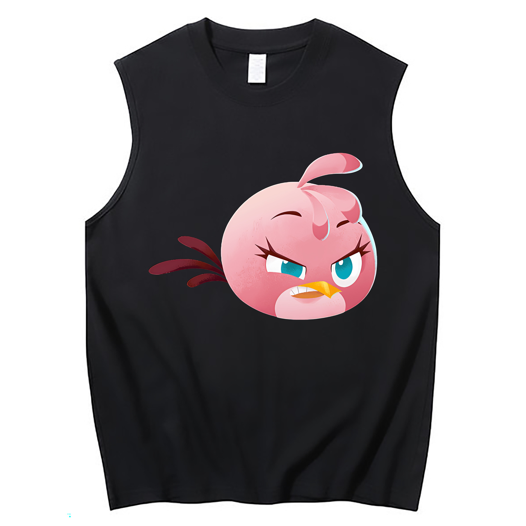 （画像用） Angry Birds アングリーバード コットン100％タンクトップ（フロントプリント）
