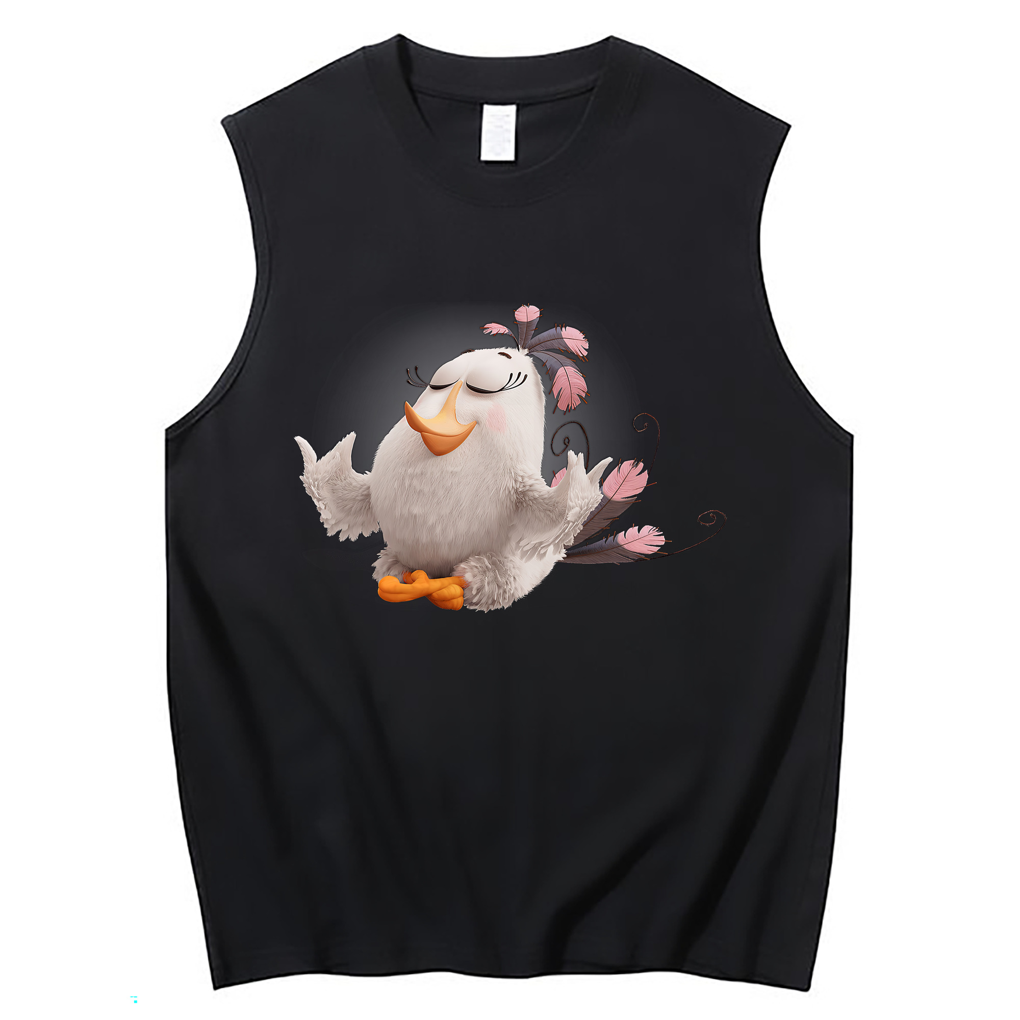 （画像用） Angry Birds アングリーバード コットン100％タンクトップ（フロントプリント）