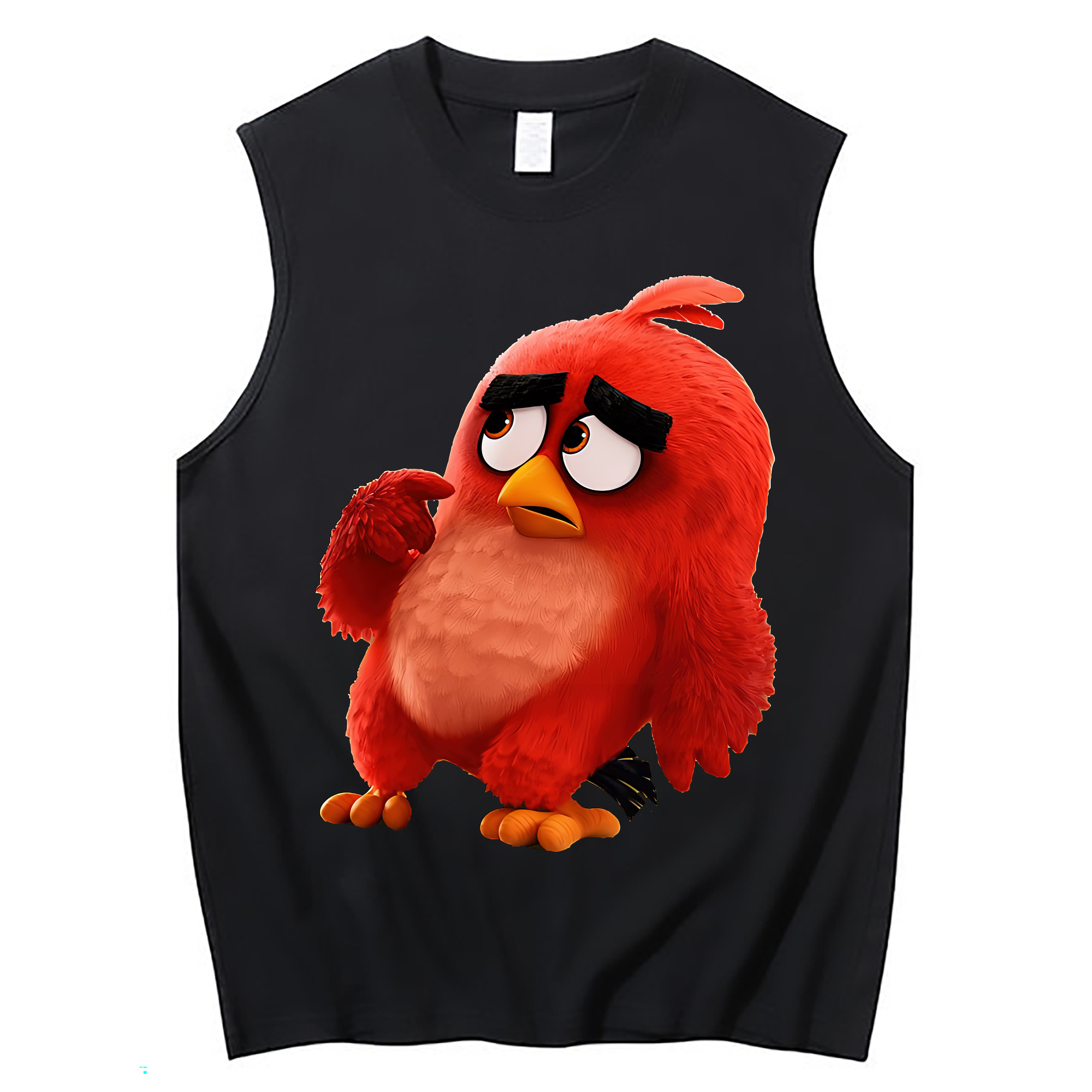 （画像用） Angry Birds アングリーバード コットン100％タンクトップ（フロントプリント）