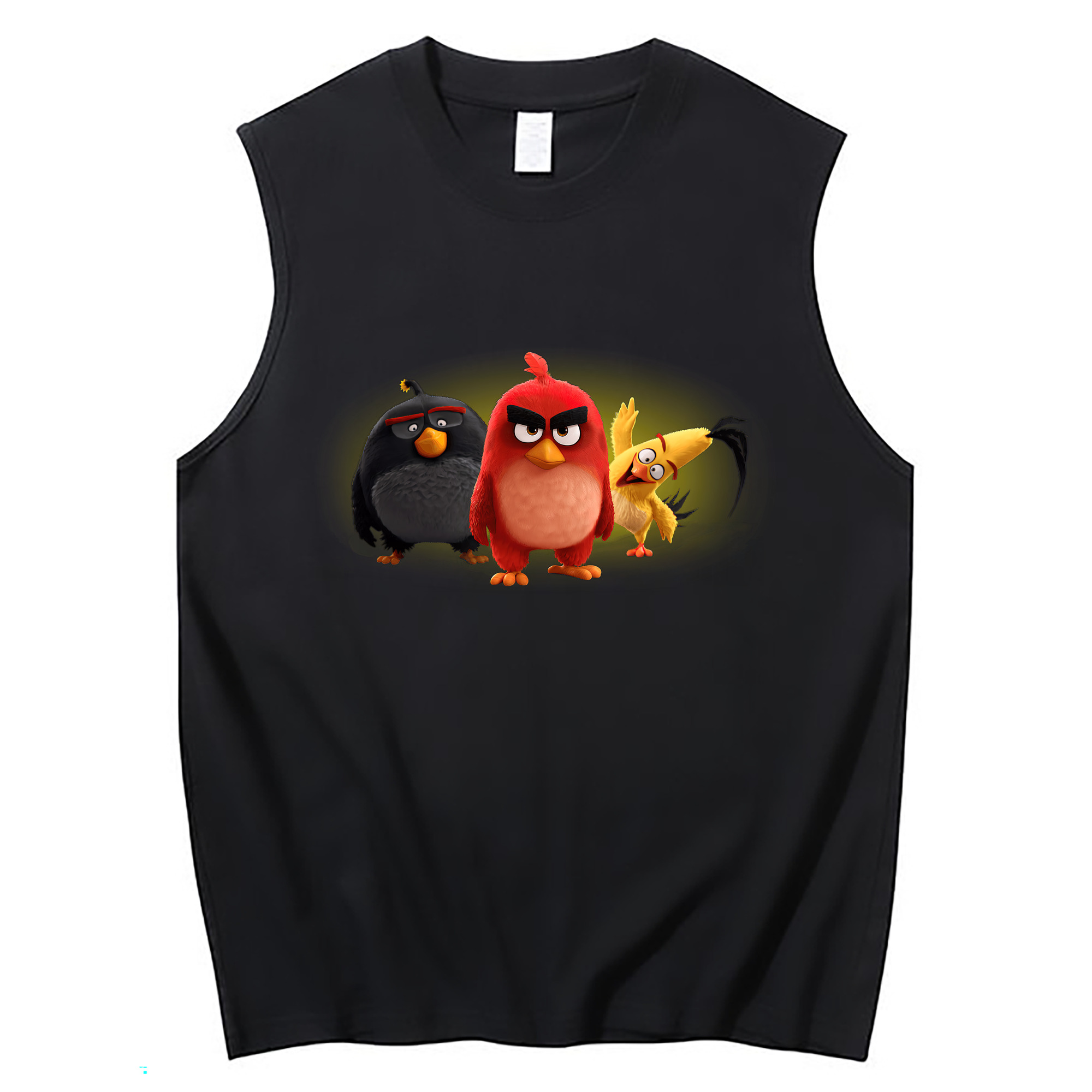 （画像用） Angry Birds アングリーバード コットン100％タンクトップ（フロントプリント）