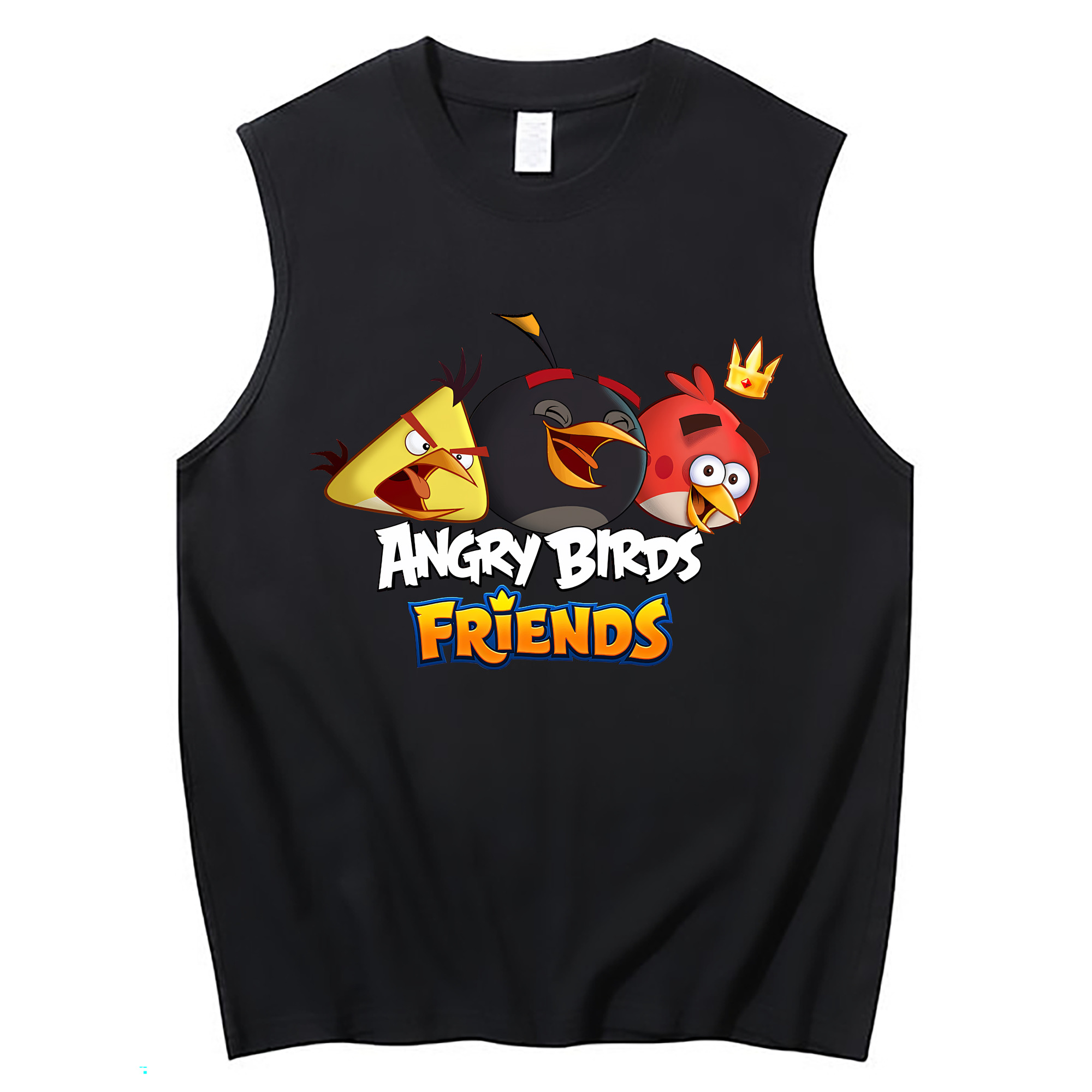 （画像用） Angry Birds アングリーバード コットン100％タンクトップ（フロントプリント）