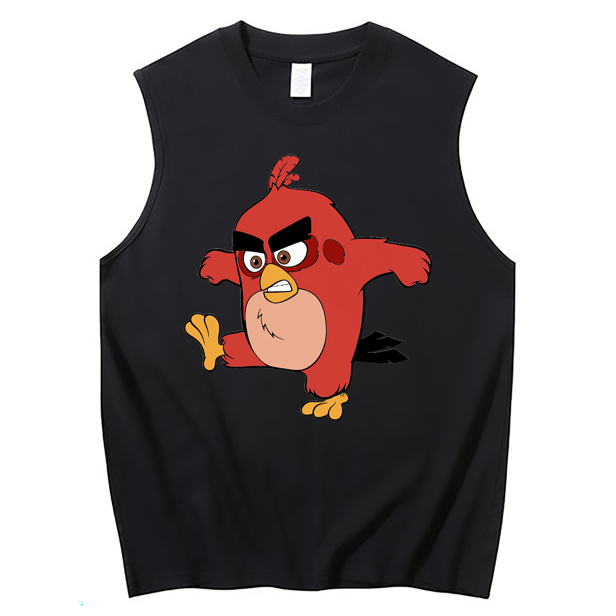 （画像用） Angry Birds アングリーバード コットン100％タンクトップ（フロントプリント）