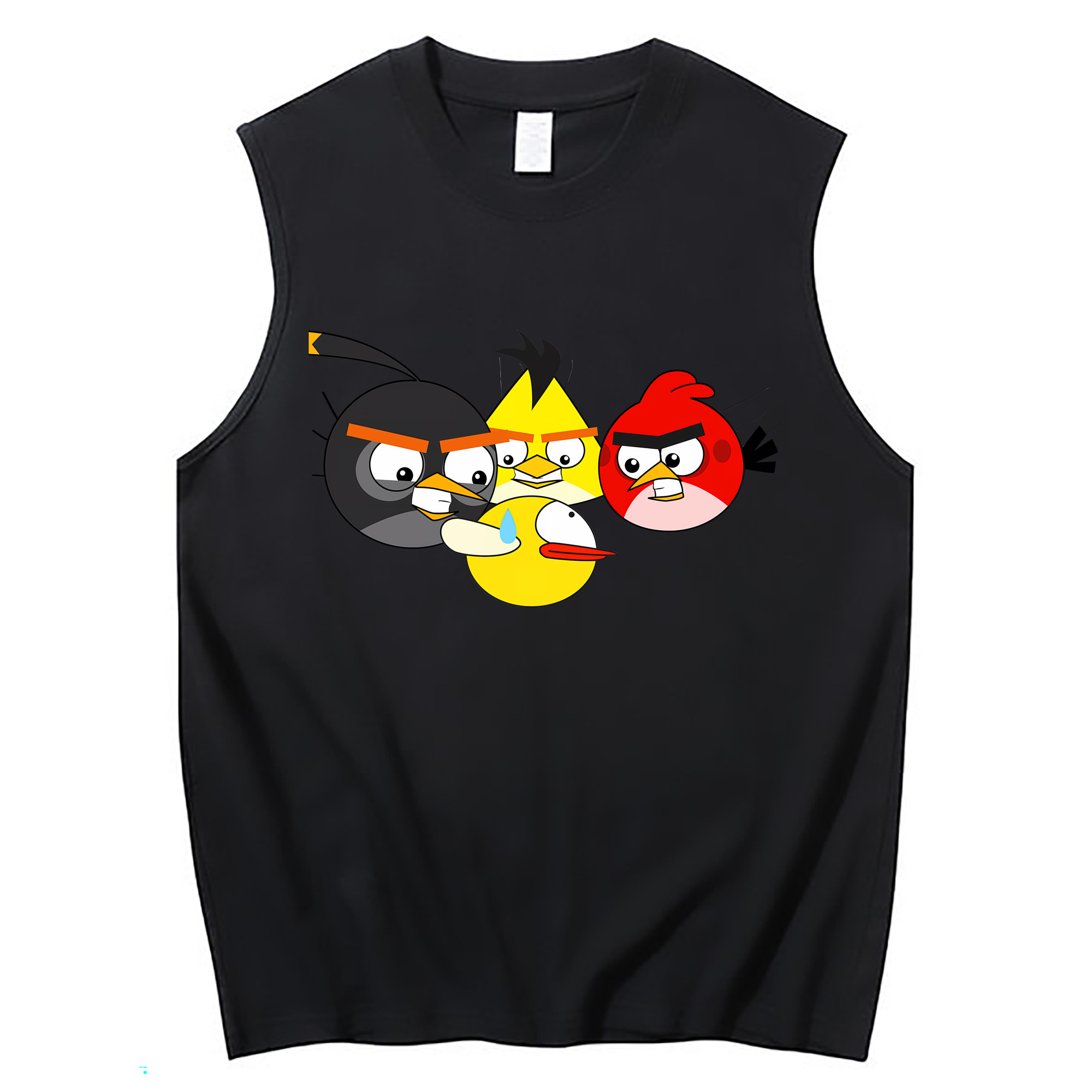 （画像用） Angry Birds アングリーバード コットン100％タンクトップ（フロントプリント）