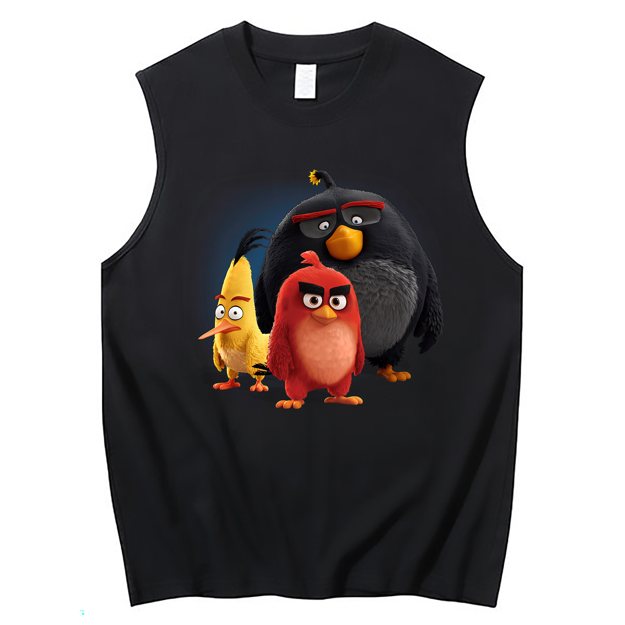 （画像用） Angry Birds アングリーバード コットン100％タンクトップ（フロントプリント）